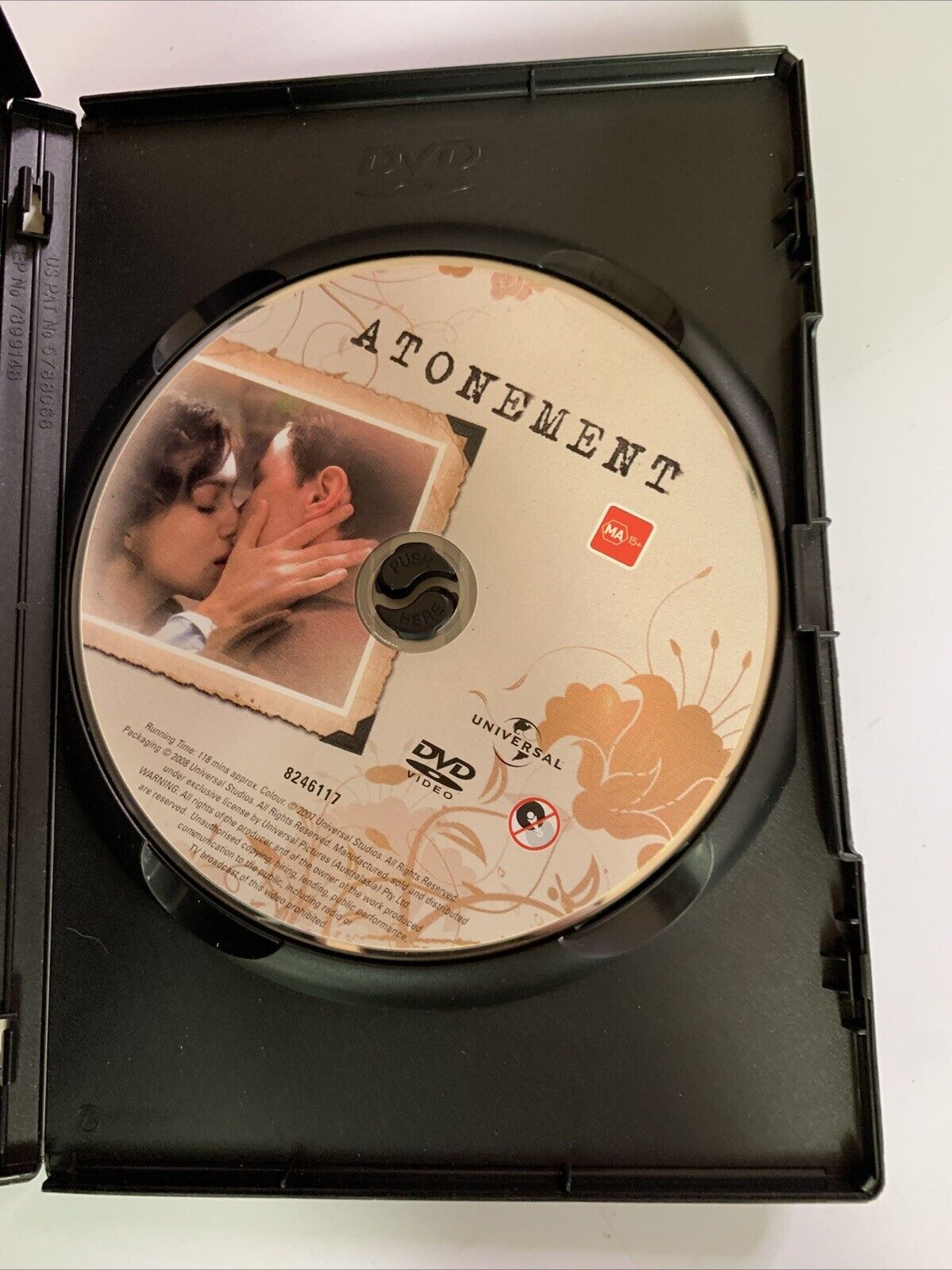 Atonement (DVD, 2007) Keira Knightly, James McAvoy Region 4