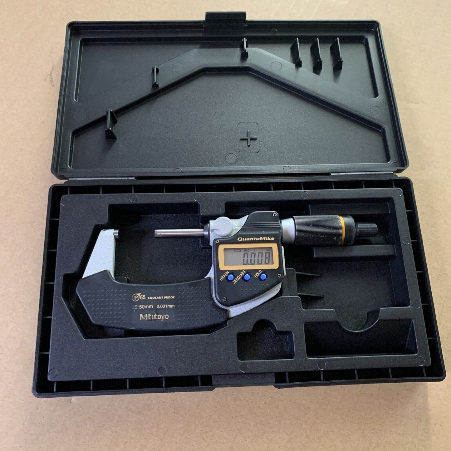 Mitutoyo Caliper Micrometer 25-50mm 0.001mm IP65 Coolant Proof 293-141-30