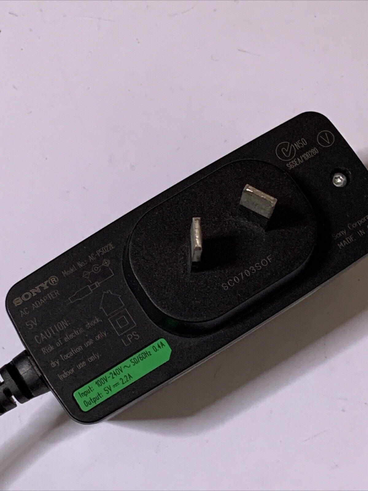 Genuine Sony 5V Power Supply AC-P5023E AC Adaptor 5v 2.2A