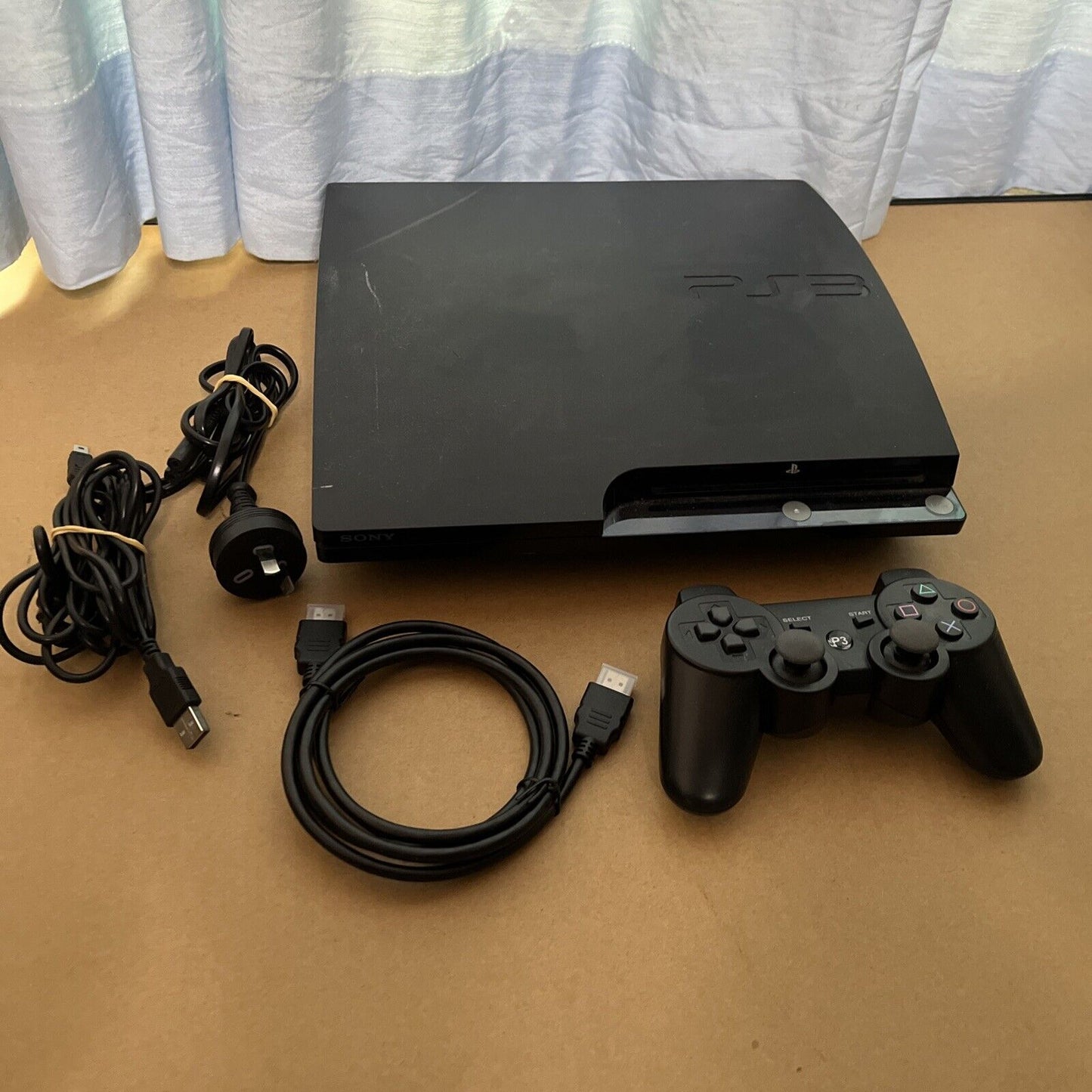 Sony PlayStation 3 PS3 Slim Console 250GB with Controller & Cable CECH-2102B