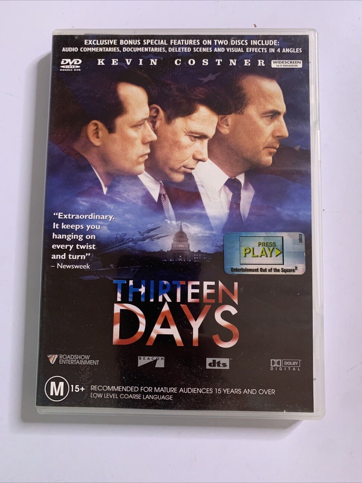 Thirteen Days (DVD, 2000, 2-Disc Set) Dylan Baker, Kevin Costner Region 4