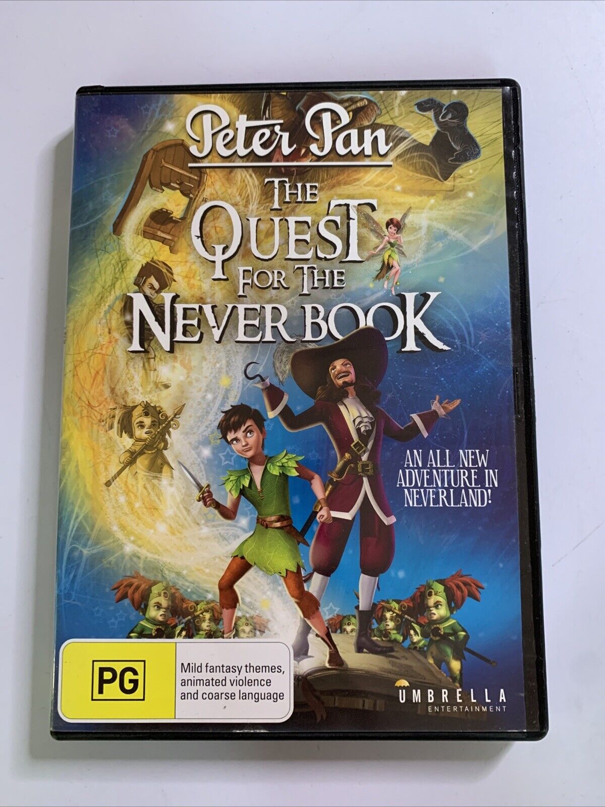 Peter Pan The Quest for the Never Book (DVD, 2018) Region 4