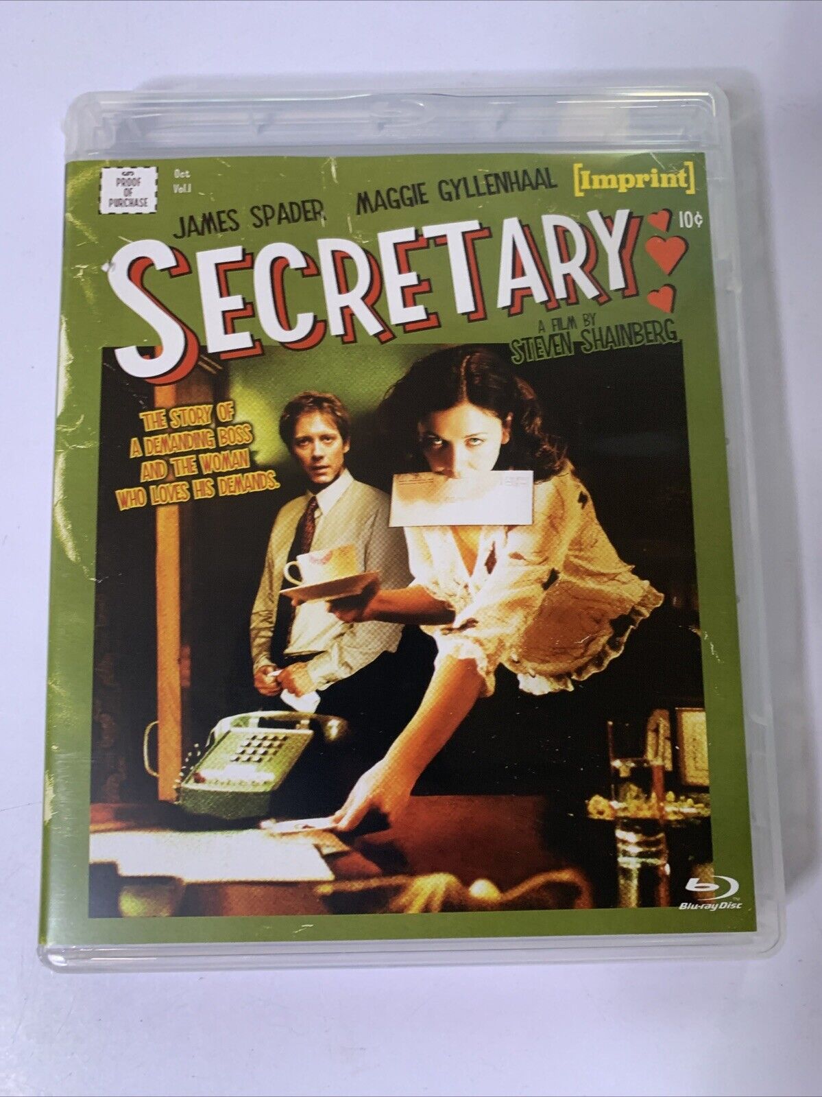 Secretary (Blu-Ray, 2002) Imprint Edition James Spader, Maggie Gyllenhaal Reg B