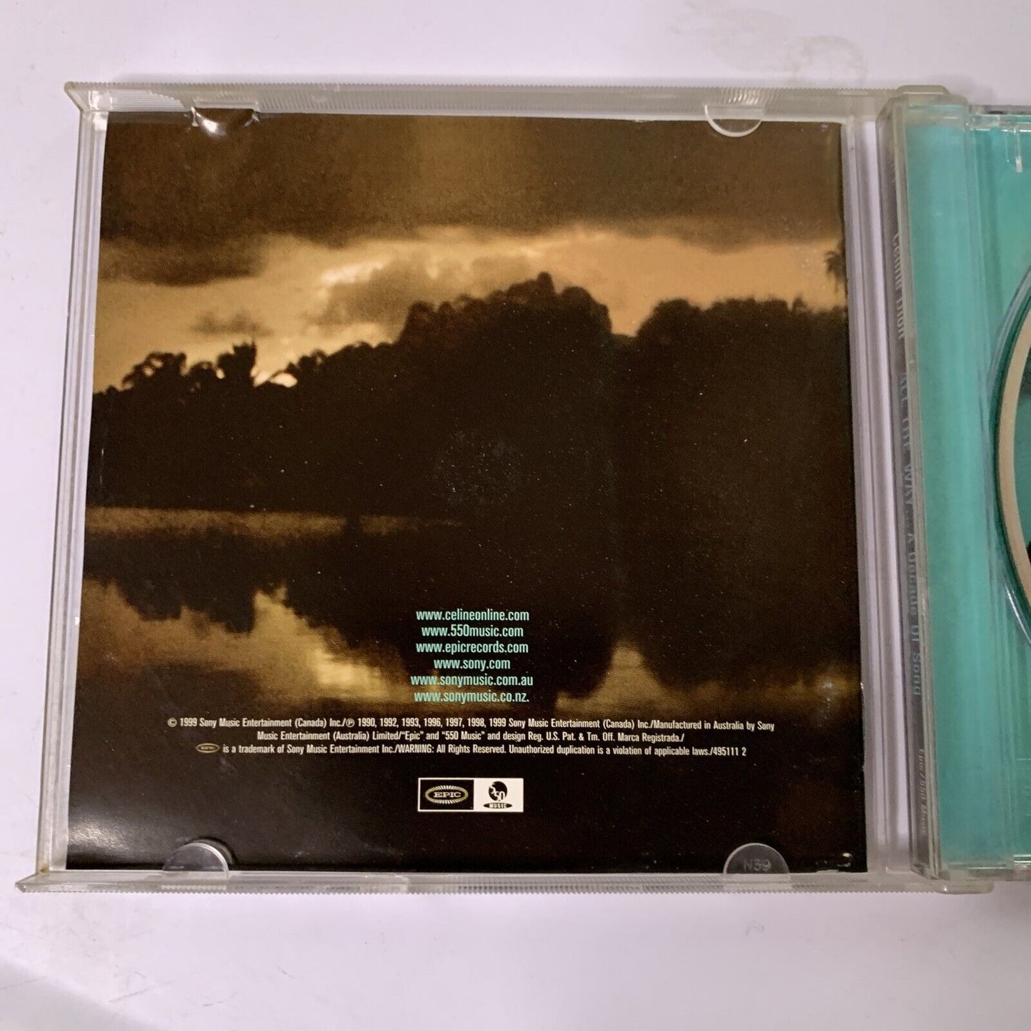 Celine Dion – All The Way A Decade Of Song (CD, 1999) Album