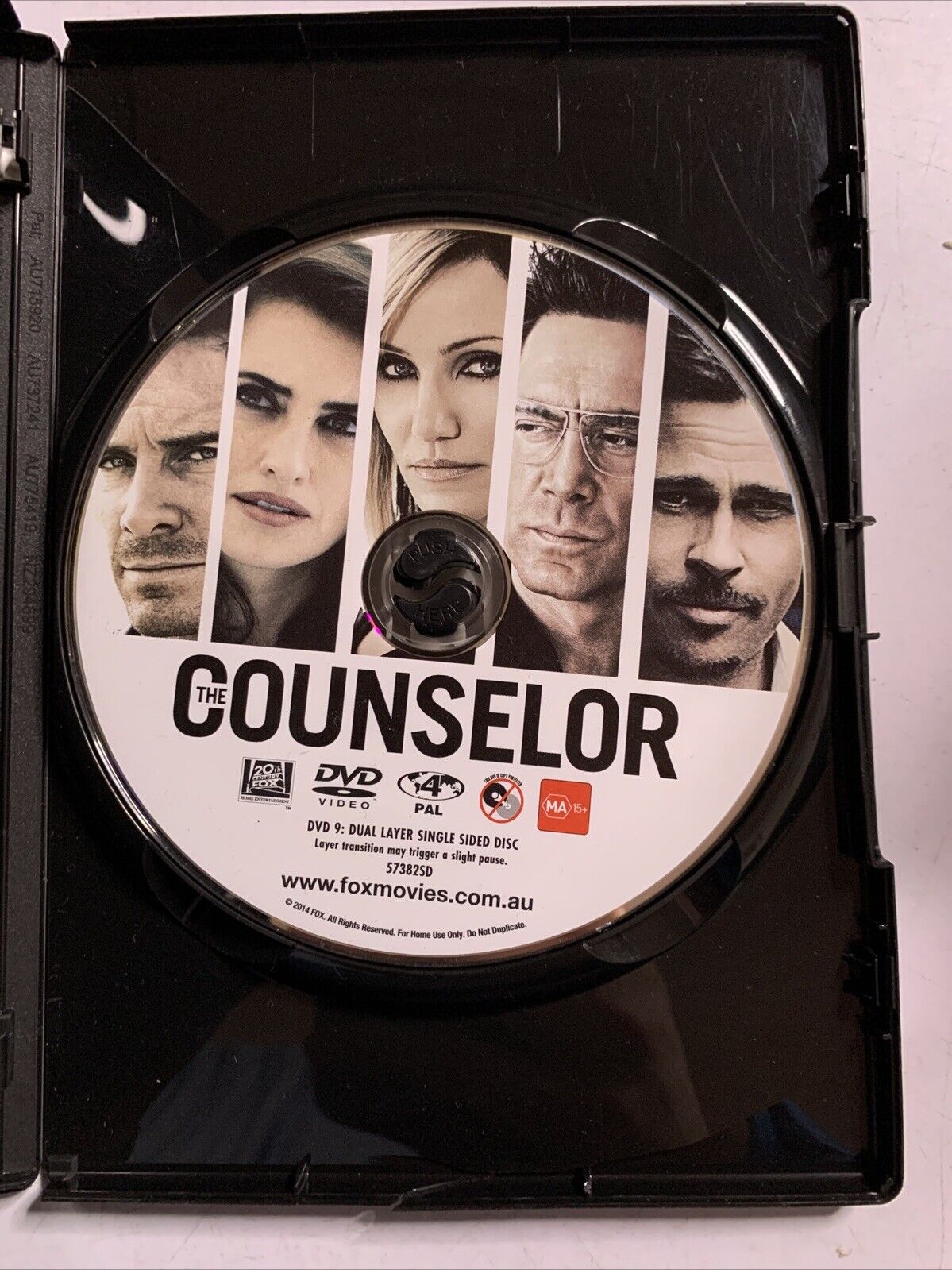 The Counselor (DVD, 2013) Michael Fastbender, Brad Pitt, Cameron Diaz Region 4