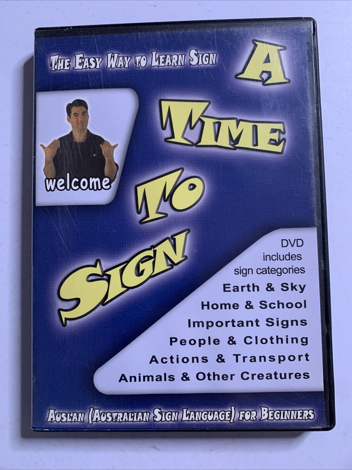 A Time To Sign : The Easy Way To Learn Sign DVD AUSLAN For Beginners All Region