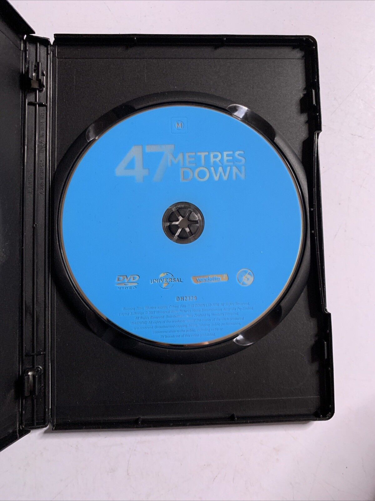47 Metres Down (DVD, 2017) Santiago Segura, Claire Holt Mandy Moore Region 4