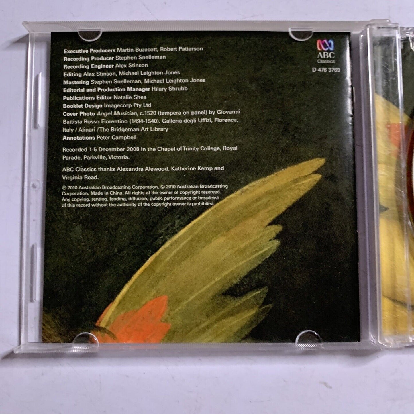 ABC Classics – Angel Songs (CD, 2010) ABC D-476 3769