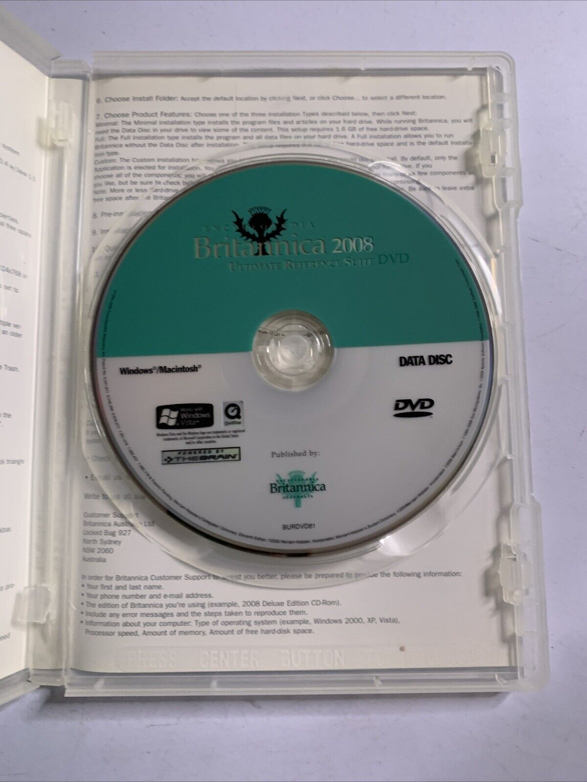 Encyclopaedia Britannica 2008 Ultimate Reference Suite PC DVD-ROM Windows Mac