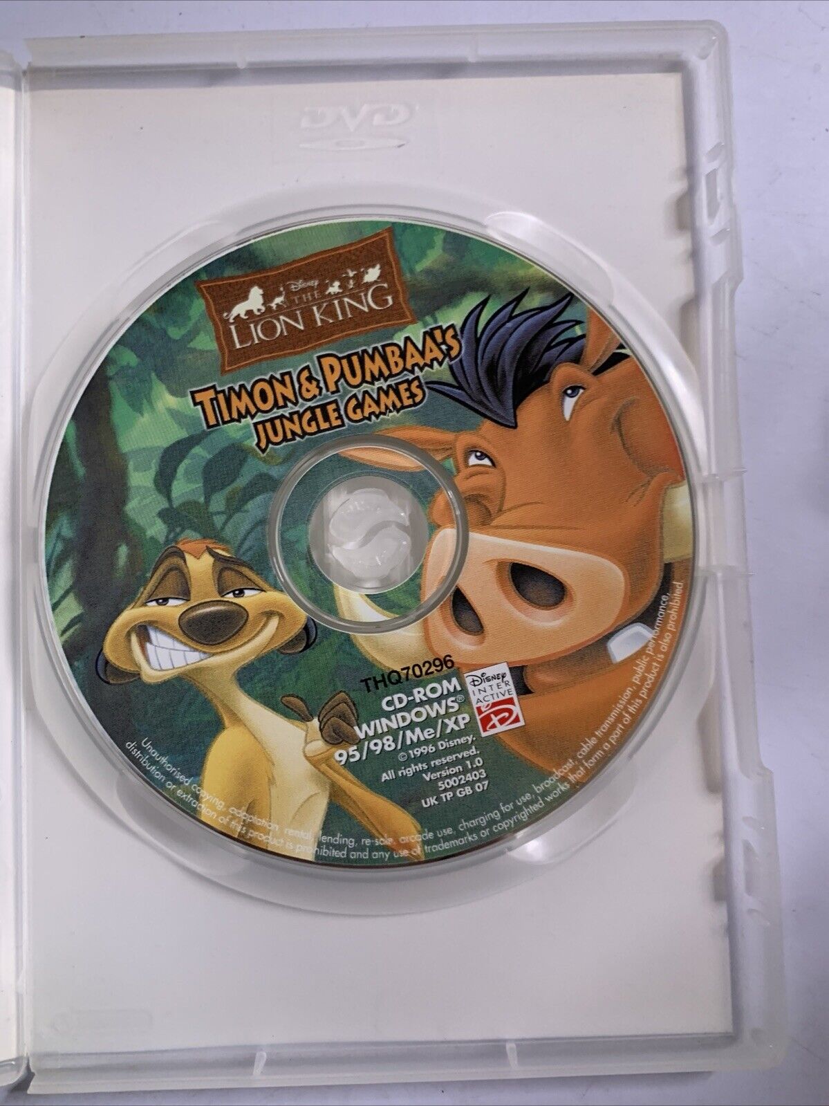 The Lion King Timon & Pumbaa's Jungle Games PC Windows CD-ROM Game