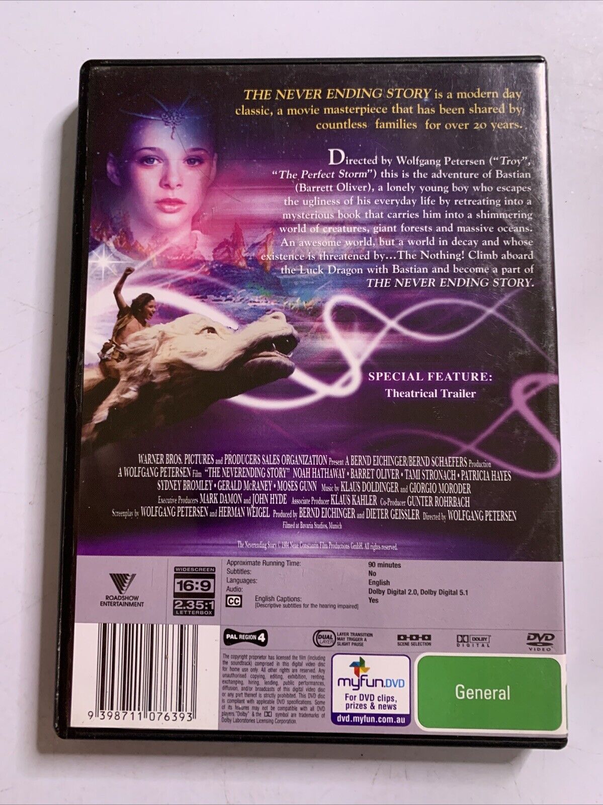 The Never Ending Story (DVD, 1984) Region 4