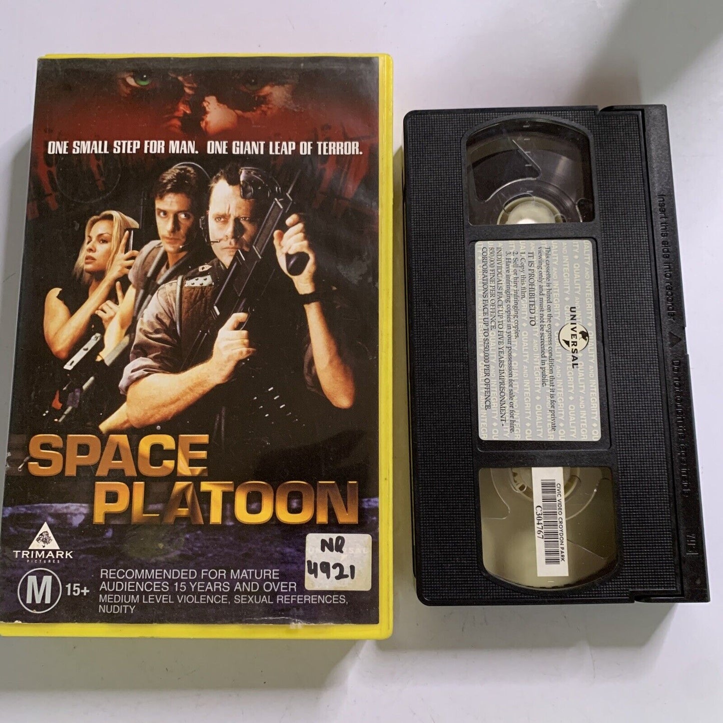 Space Platoon (VHS, 1996) PAL Warwick Davis, Brent Jasmer, Jessica Collins