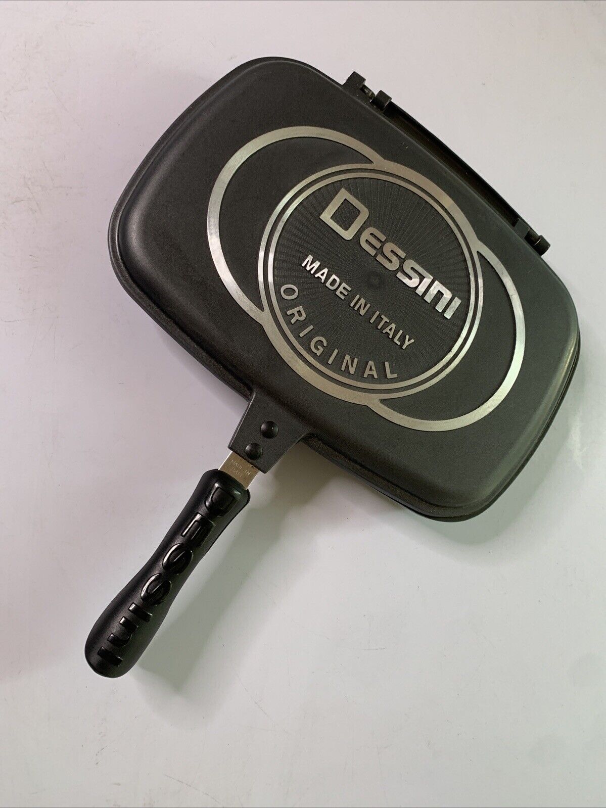 Dessini Aluminium Die Cast Double Sided 2 Grill Pan Made in Italy