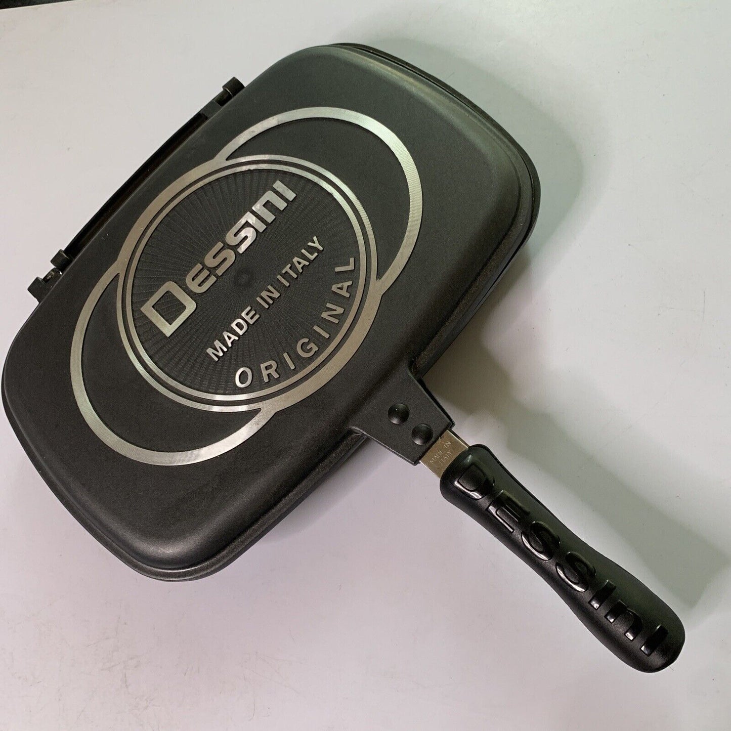 Dessini Aluminium Die Cast Double Sided 2 Grill Pan Made in Italy