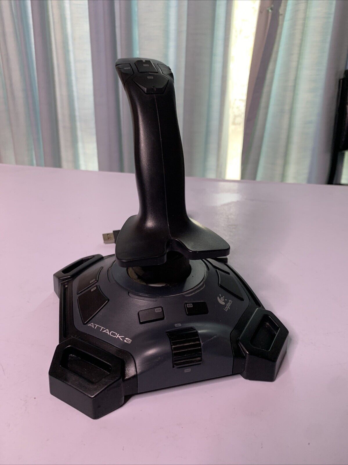 Logitech Attack 3 ATK3 J-UJ18 Joystick Gaming Flight Simulator Controller USB PC