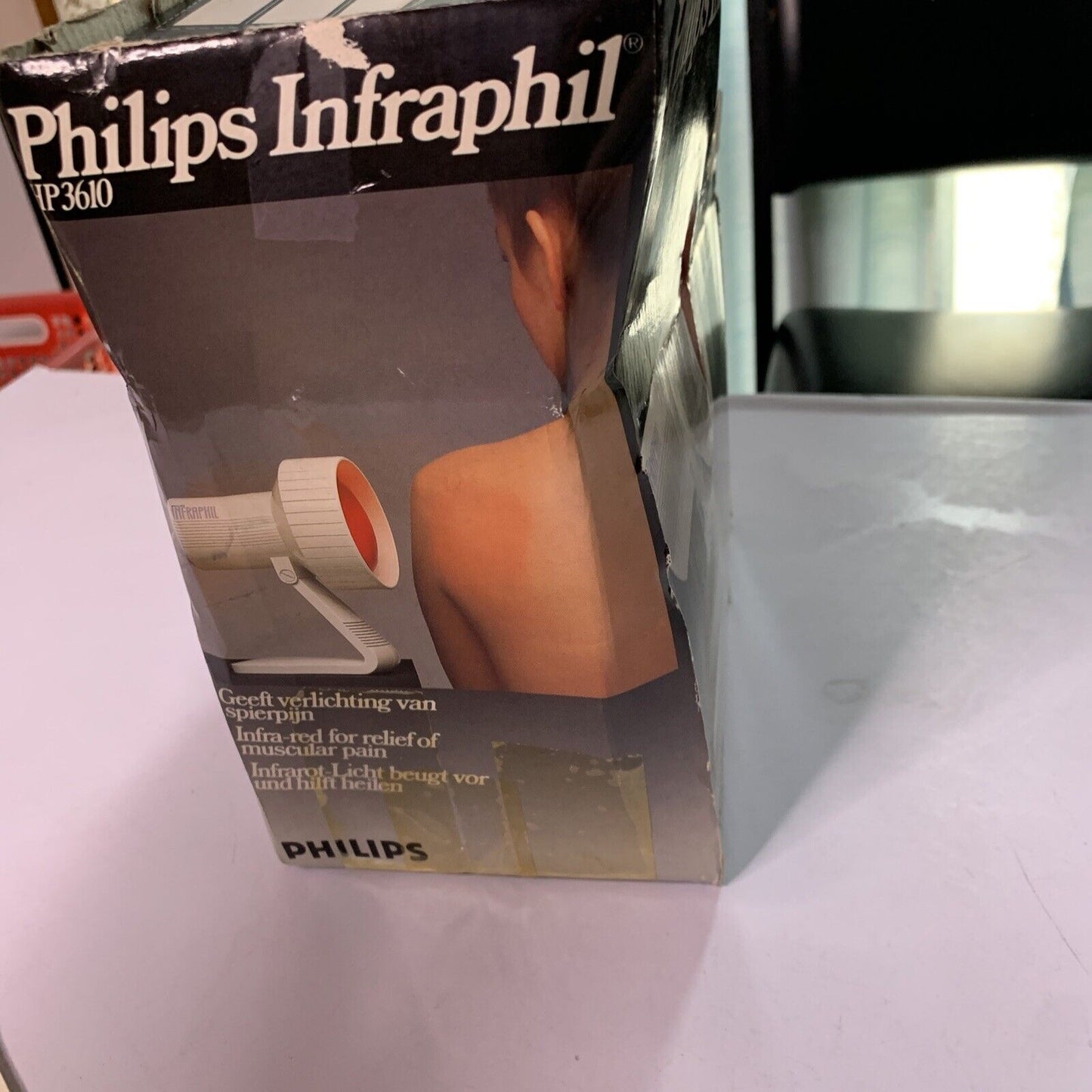 Philips Infraphil Infrared Red Heat Lamp Light Therapy HP 3610