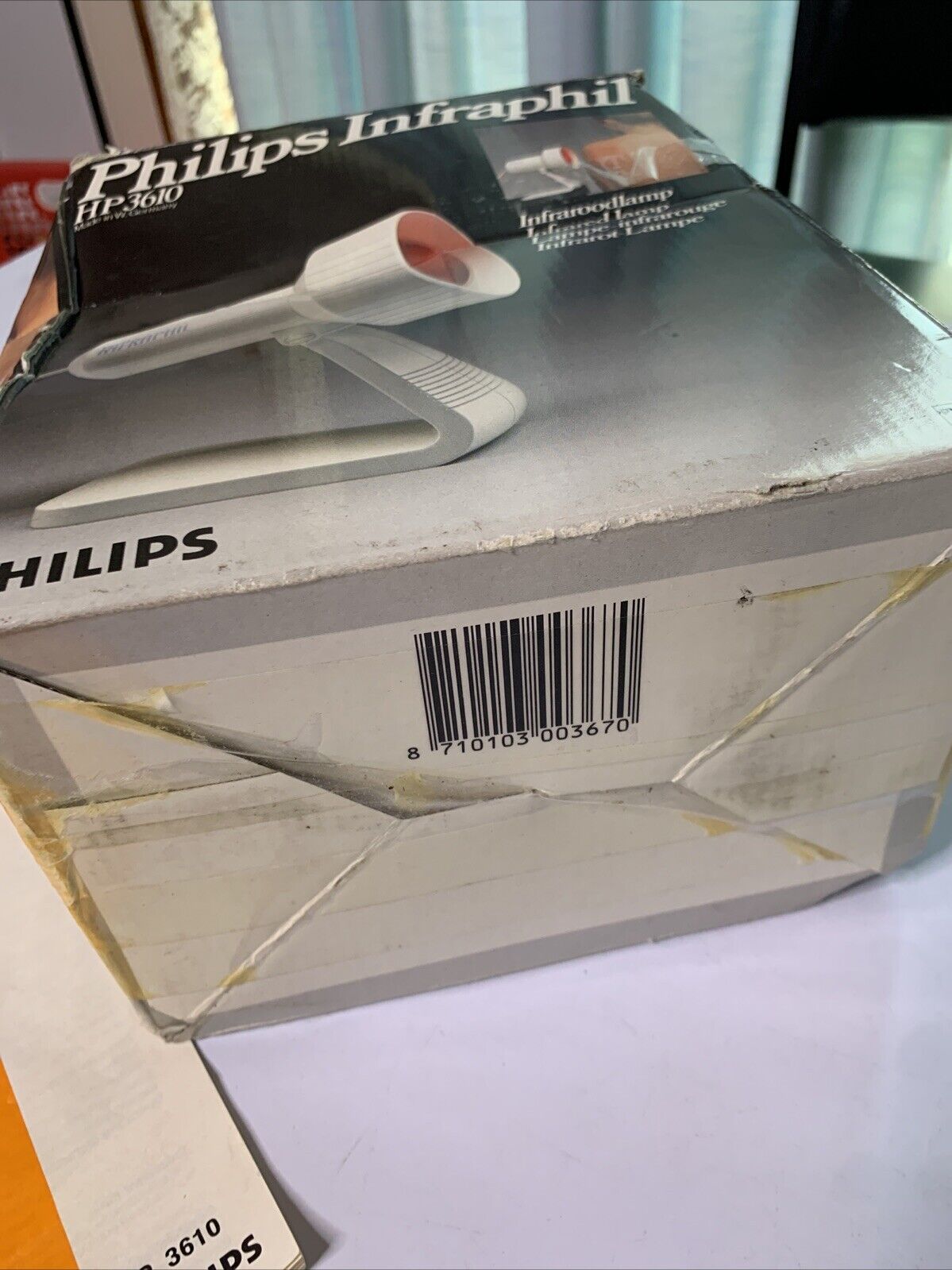 Philips Infraphil Infrared Red Heat Lamp Light Therapy HP 3610