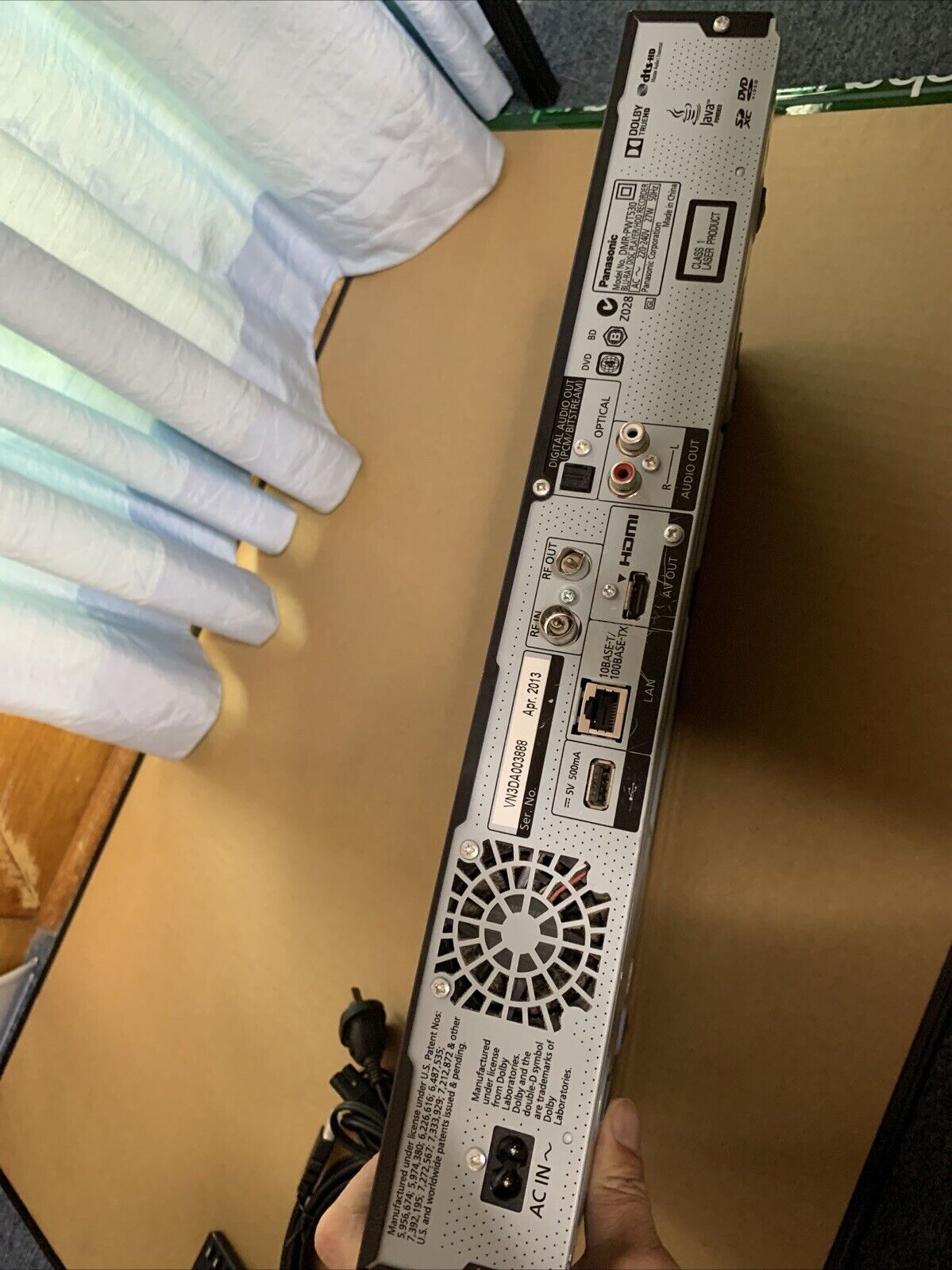Panasonic DMR-PWT530 Blu-ray DVD Player 500 GB HDD TV Recorder HD Dual Tuner PVR