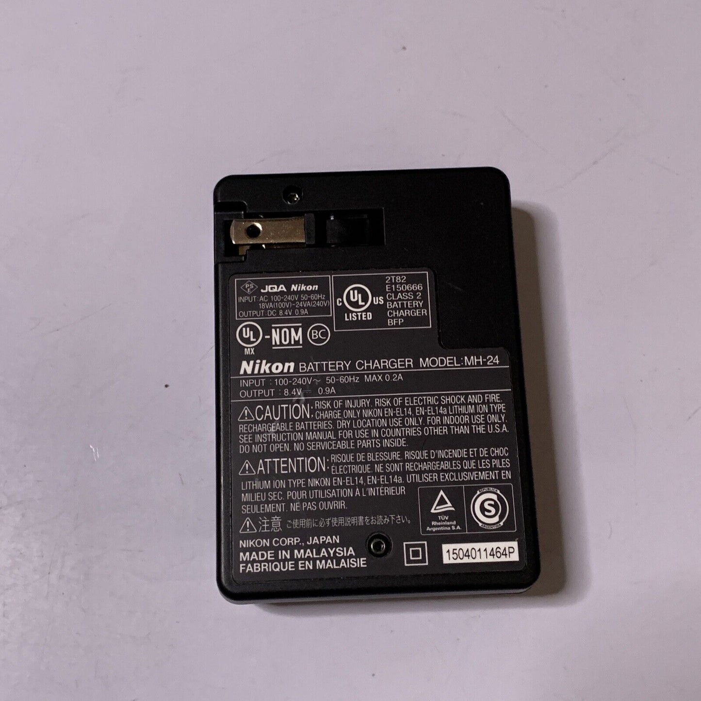 Genuine Nikon MH-24 Quick Charger for Nikon EN-EL14 Battery