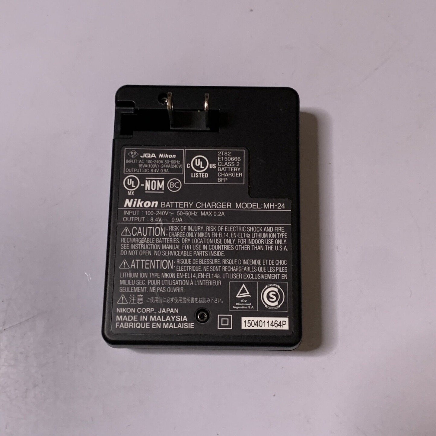 Genuine Nikon MH-24 Quick Charger for Nikon EN-EL14 Battery
