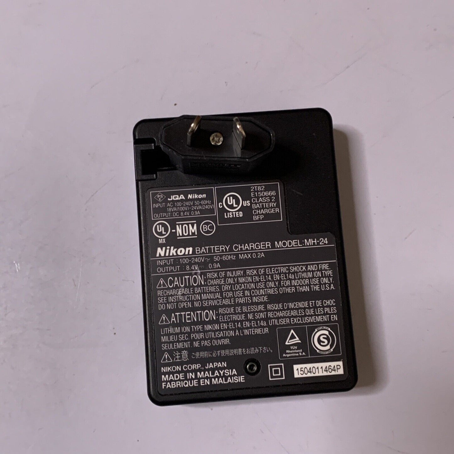 Genuine Nikon MH-24 Quick Charger for Nikon EN-EL14 Battery
