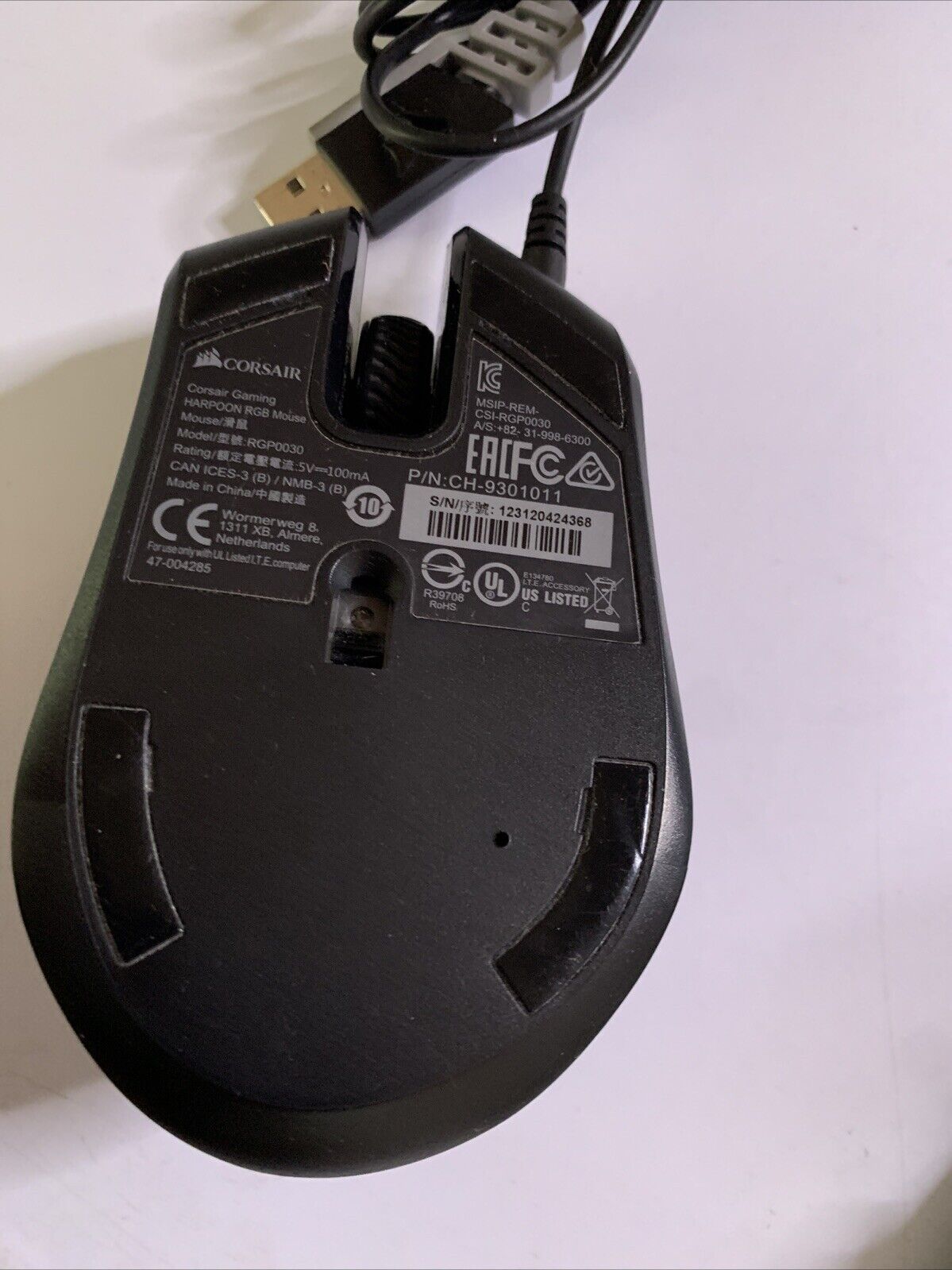 Corsair Harpoon Gaming RGB Mouse Wired USB RGP0030