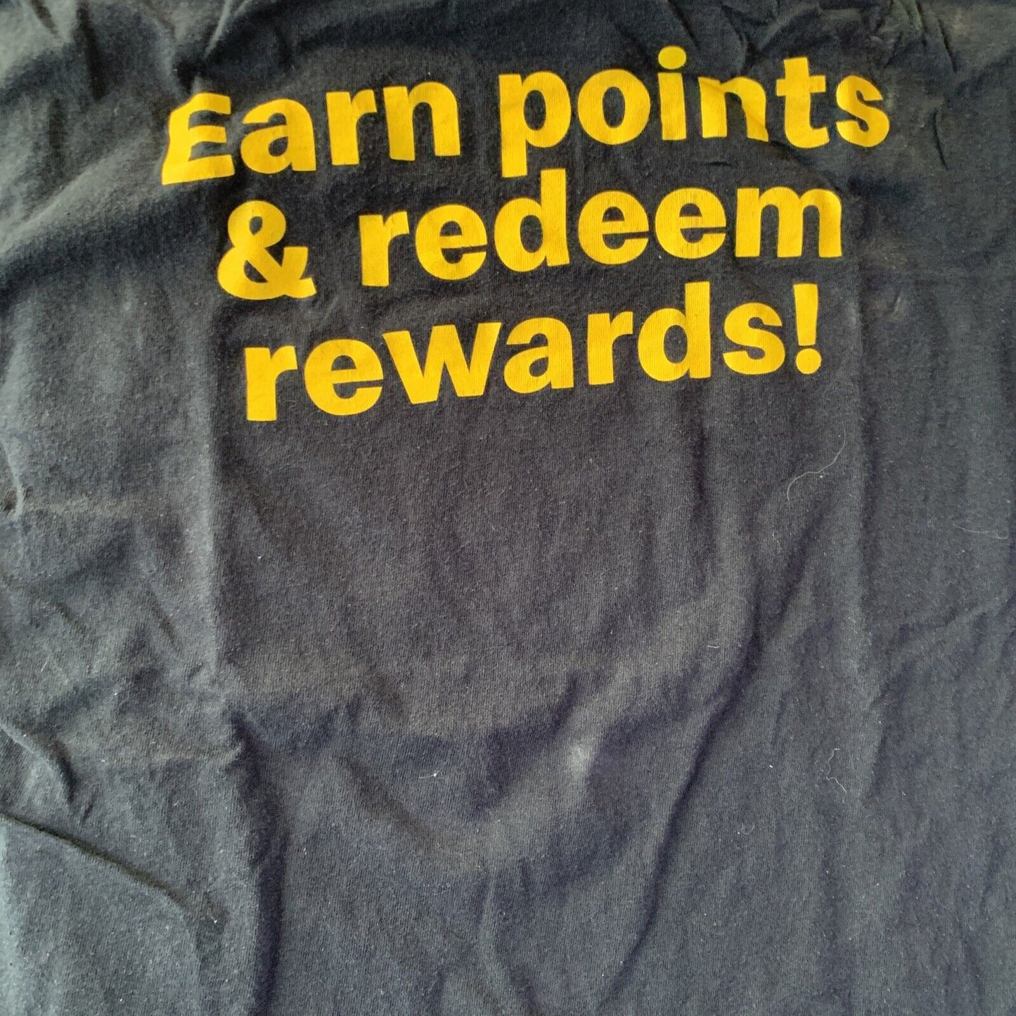 Genuine McDonalds Rewards Employee Shirt Black M Size Cotton