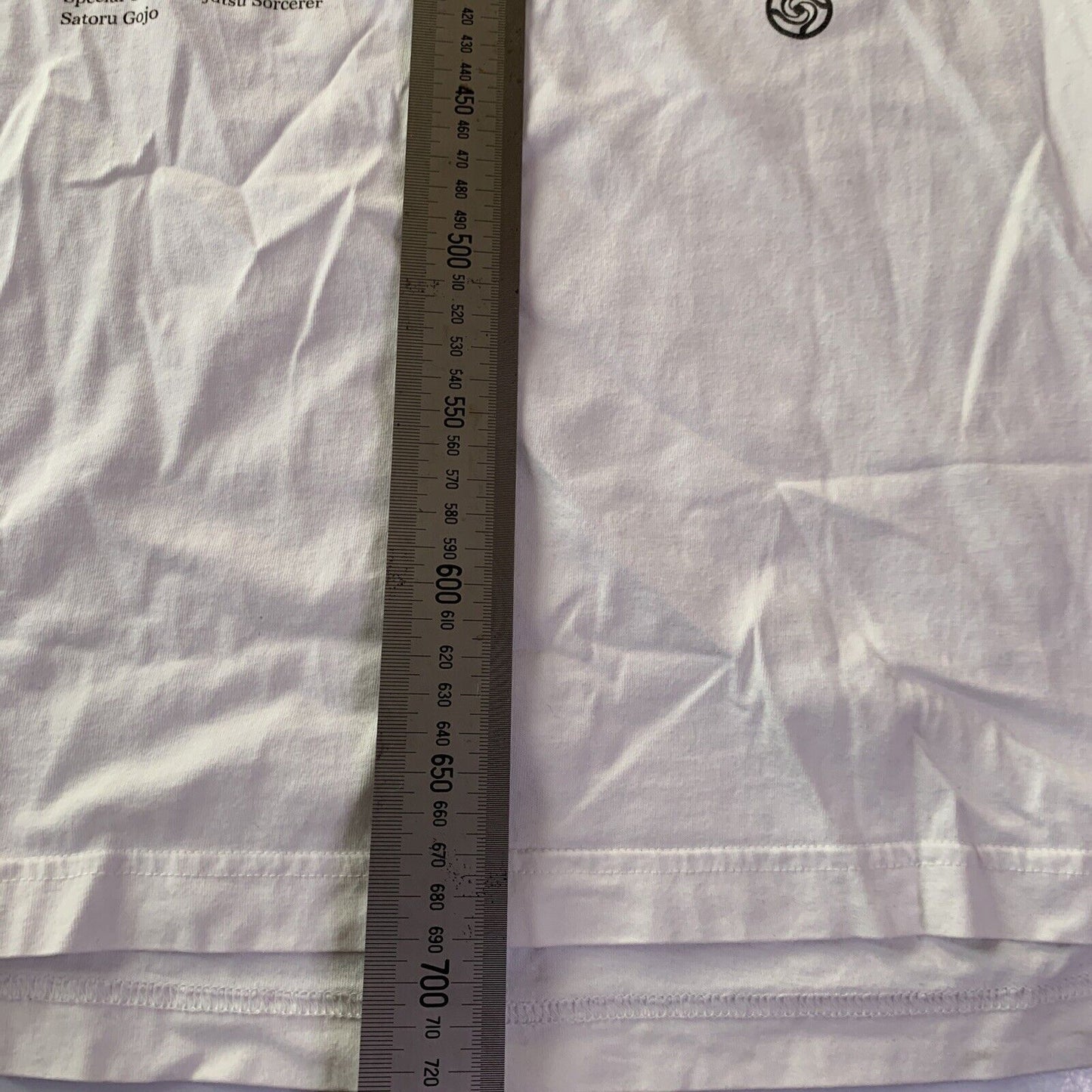 Tokyo Jujutsu High School Kaisen Zero Satoru Gojo Anime UNIQLO Shirt XL White
