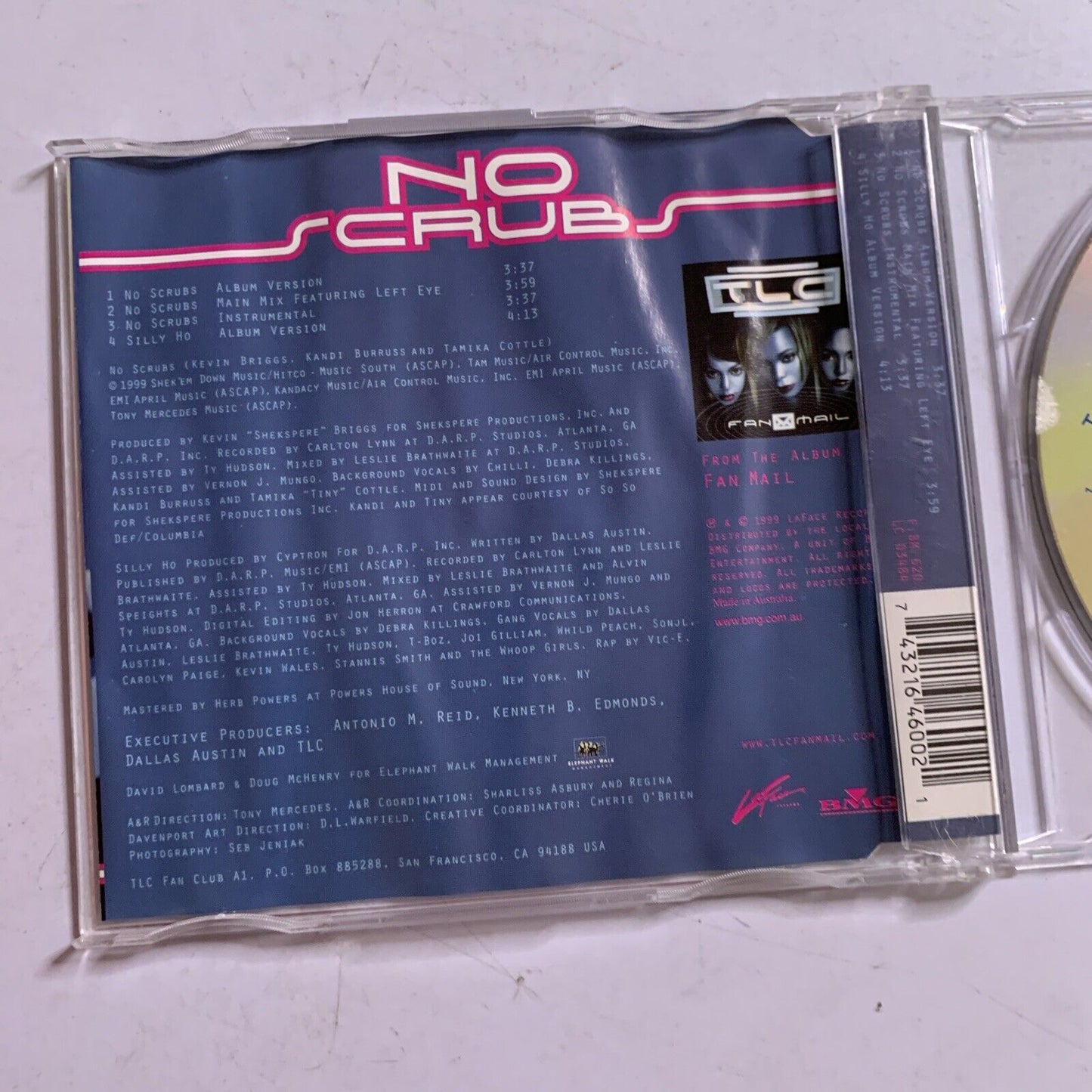 No Scrubs by TLC (CD, 1999) Australia CD Single