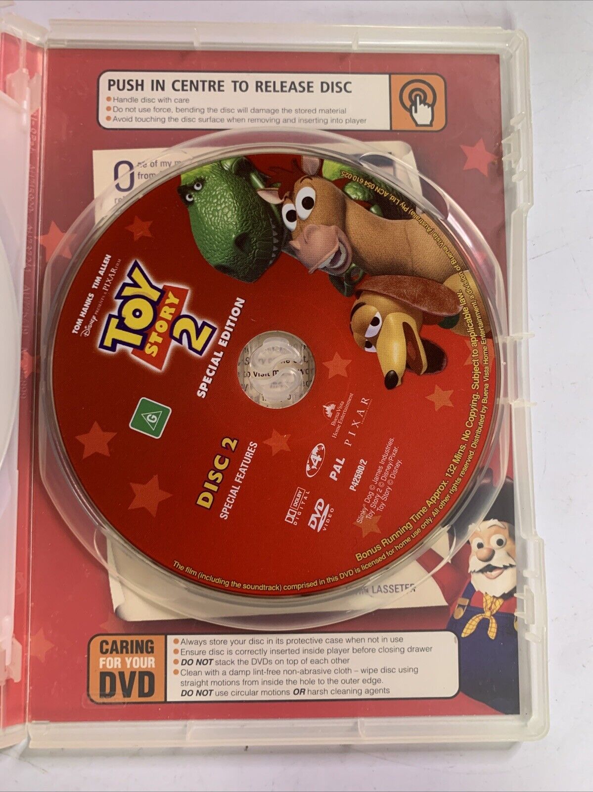 Toy Story 2 Special Edition (DVD, 1999, 2-Disc) Region 4