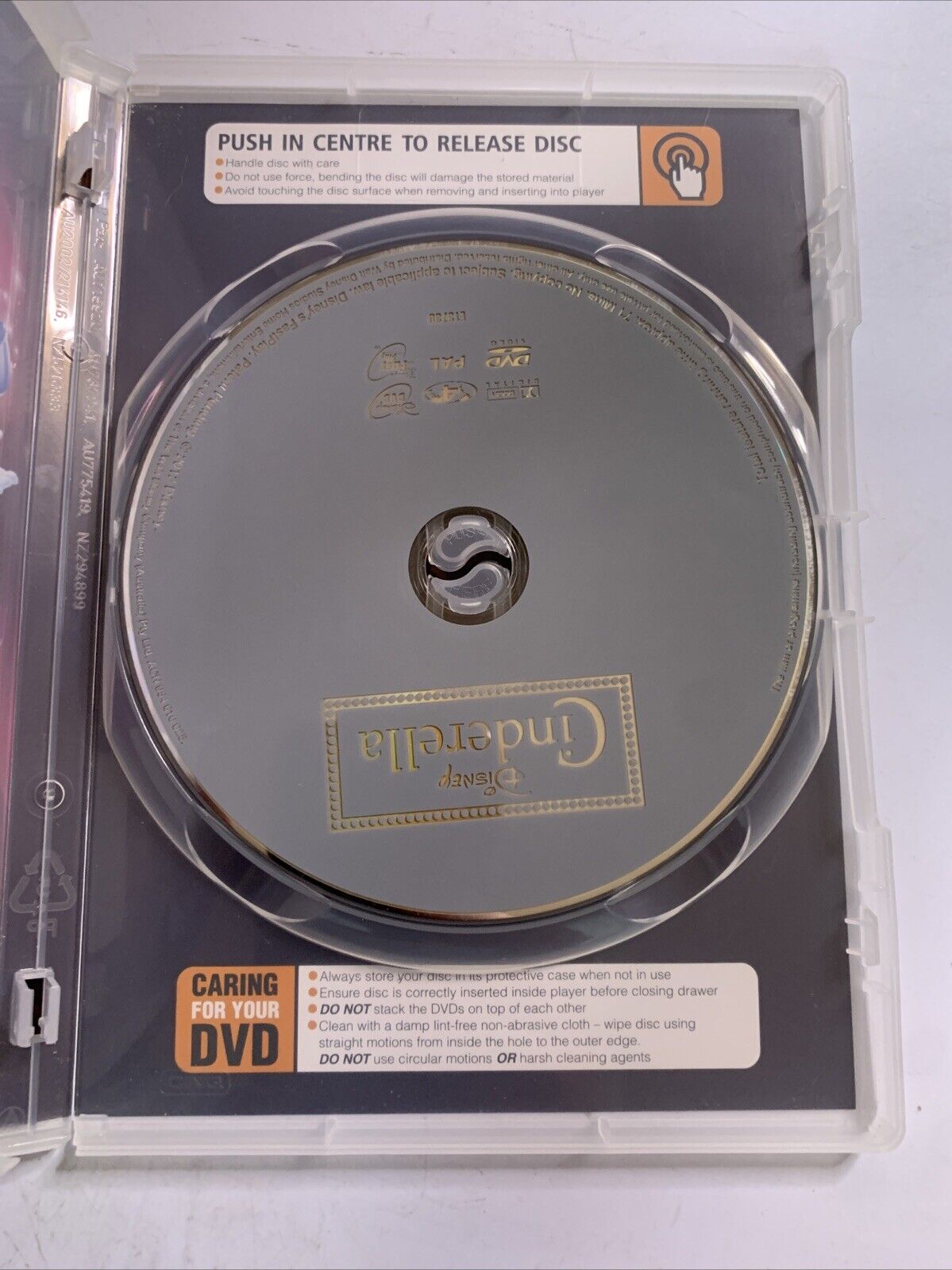 Cinderella (DVD, 1950) Disney Animated Film Region 4