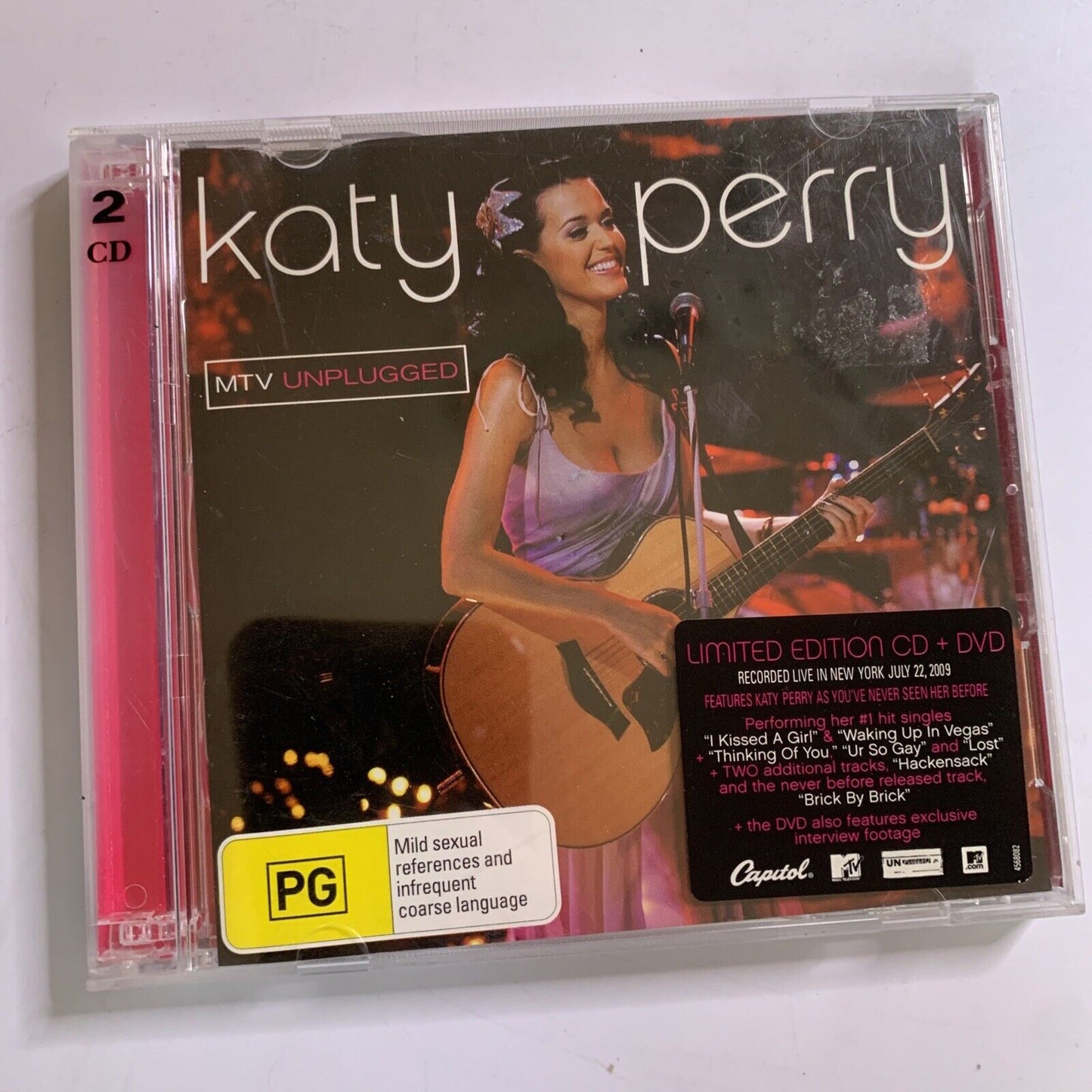 Katy Perry: MTV Unplugged (CD +DVD, 2009) Limited Ed. Album All Regions