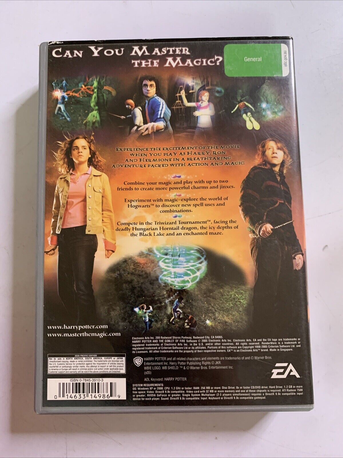 Harry Potter And The Goblet of Fire PC Windows Game EA Complete