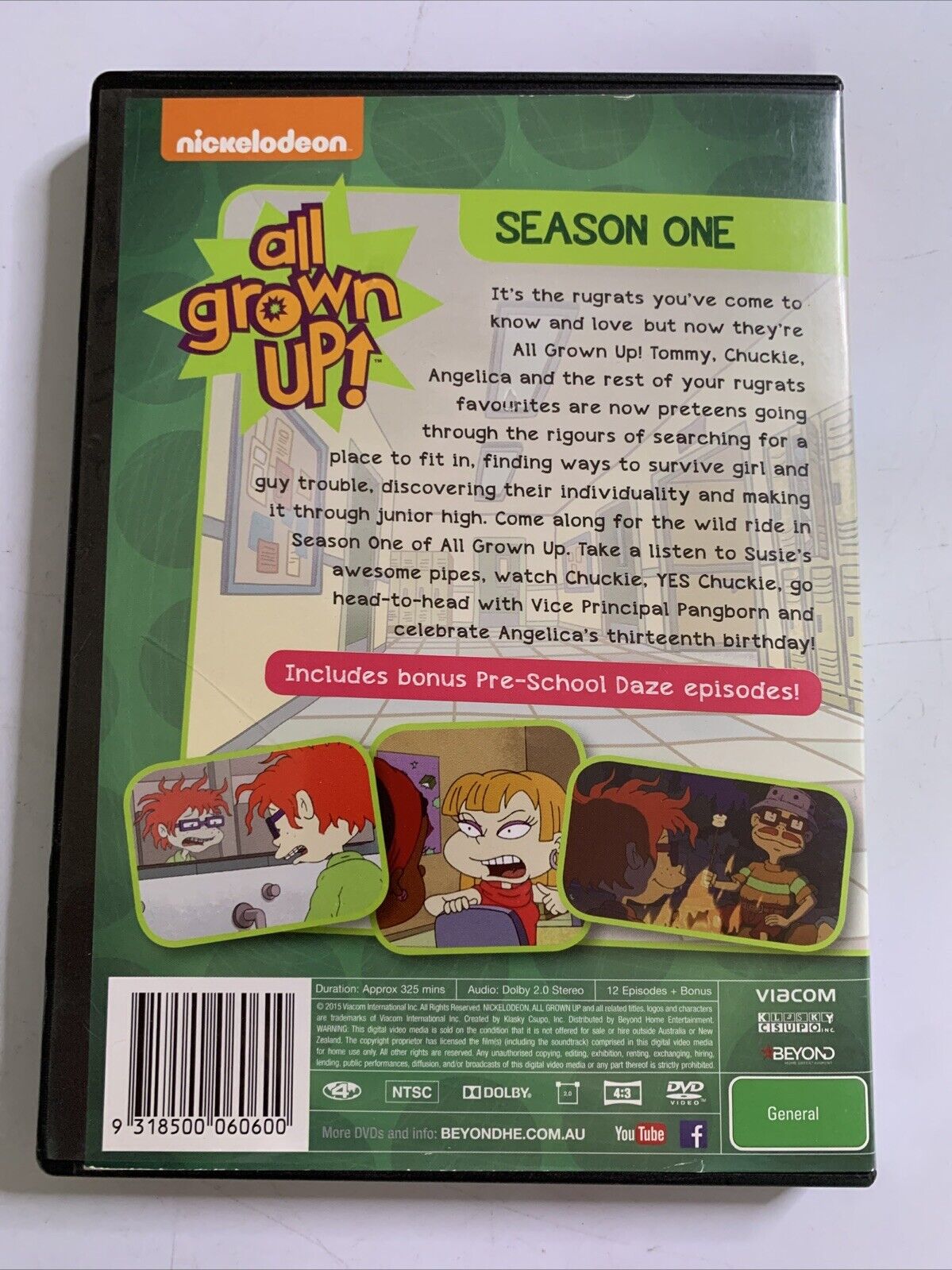 Rugrats All Grown Up : Season 1 (DVD, 2003) Nickelodeon Animation Region 4