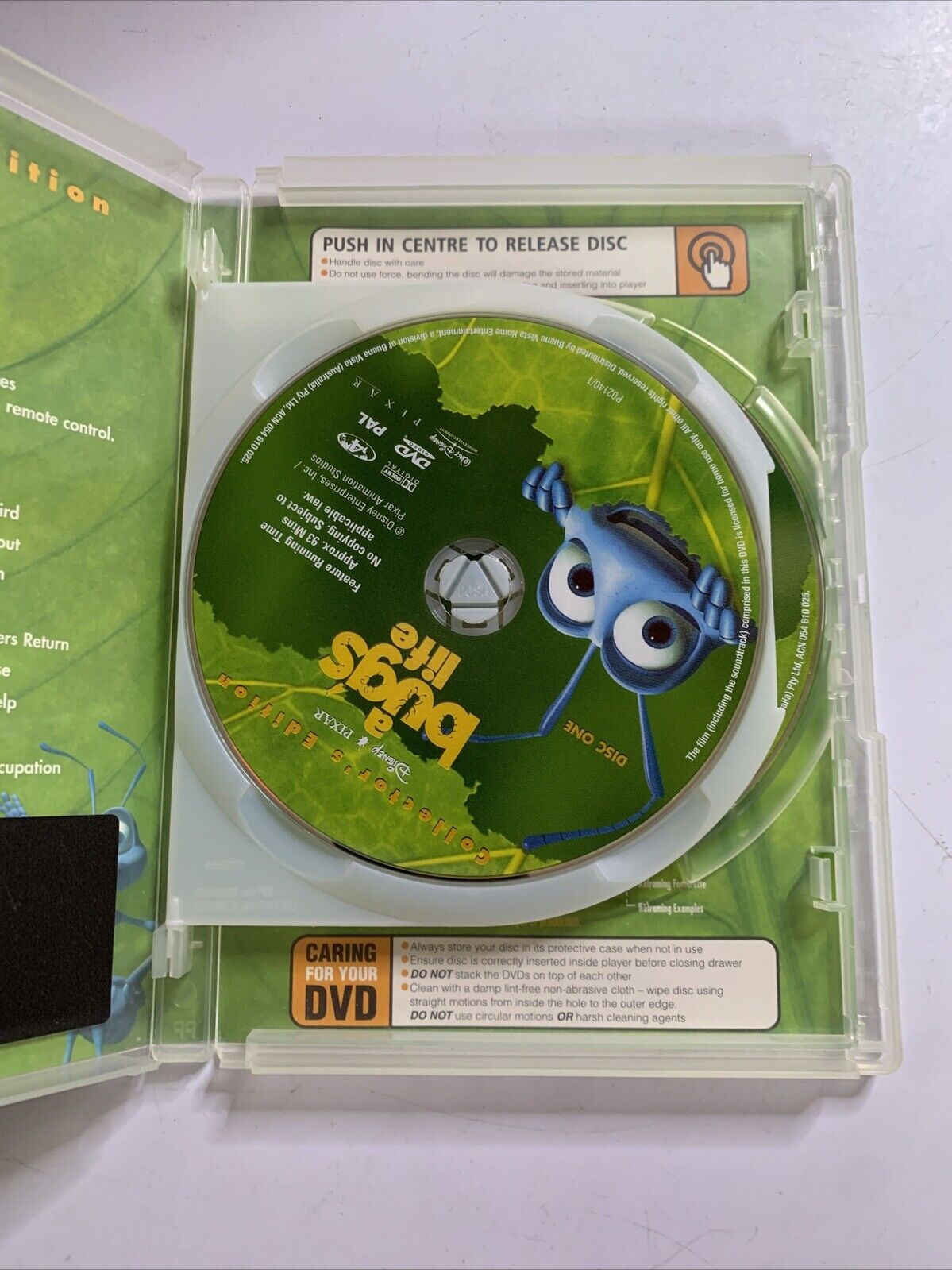 A Bug's Life Collector's Edition (DVD, 1998) 2-Disc Disney Pixar Film Region 4