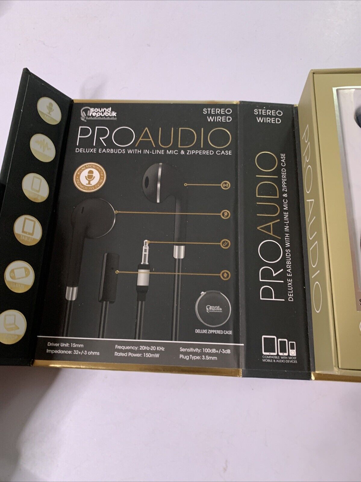 Sound Republik Pro Audio Earphones Wired 3.5mm NEW