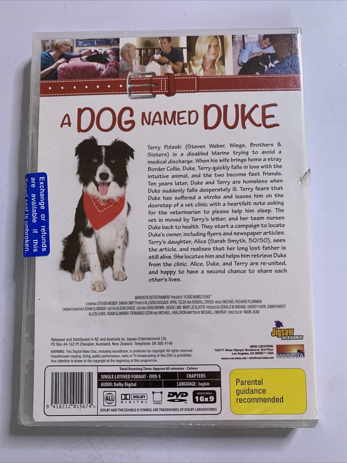 A Dog Named Duke (DVD, 2012) Sarah Smyth, Steven Weber All Regions NEW Sealed