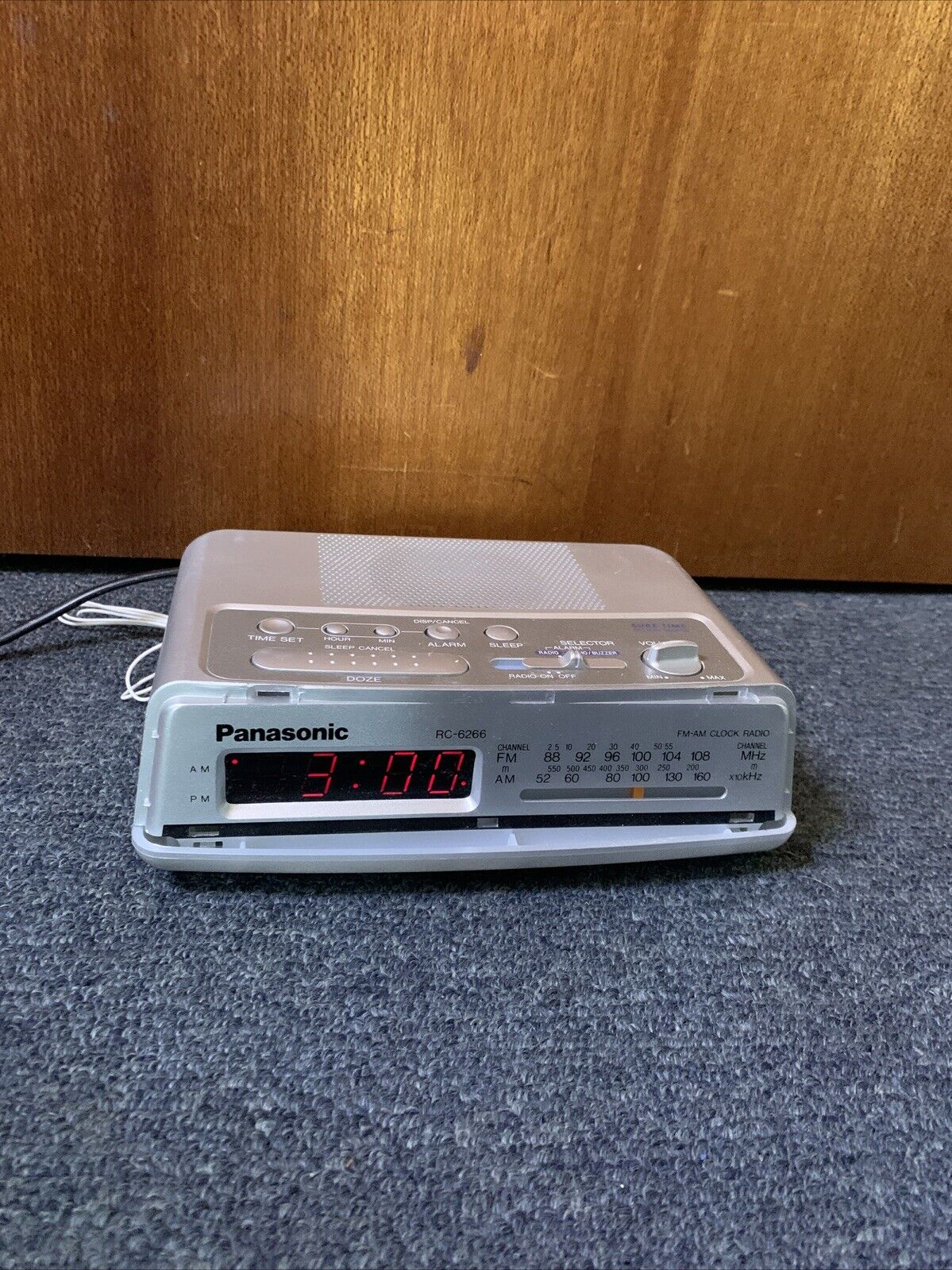 Vintage Panasonic RC-6266 FM AM Alarm Clock Radio – Retro Unit