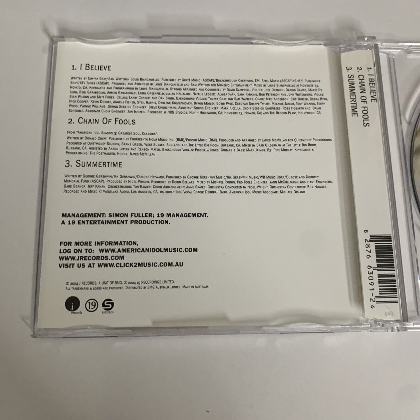 I Believe/Dream by Fantasia Barrino (CD, 2004)