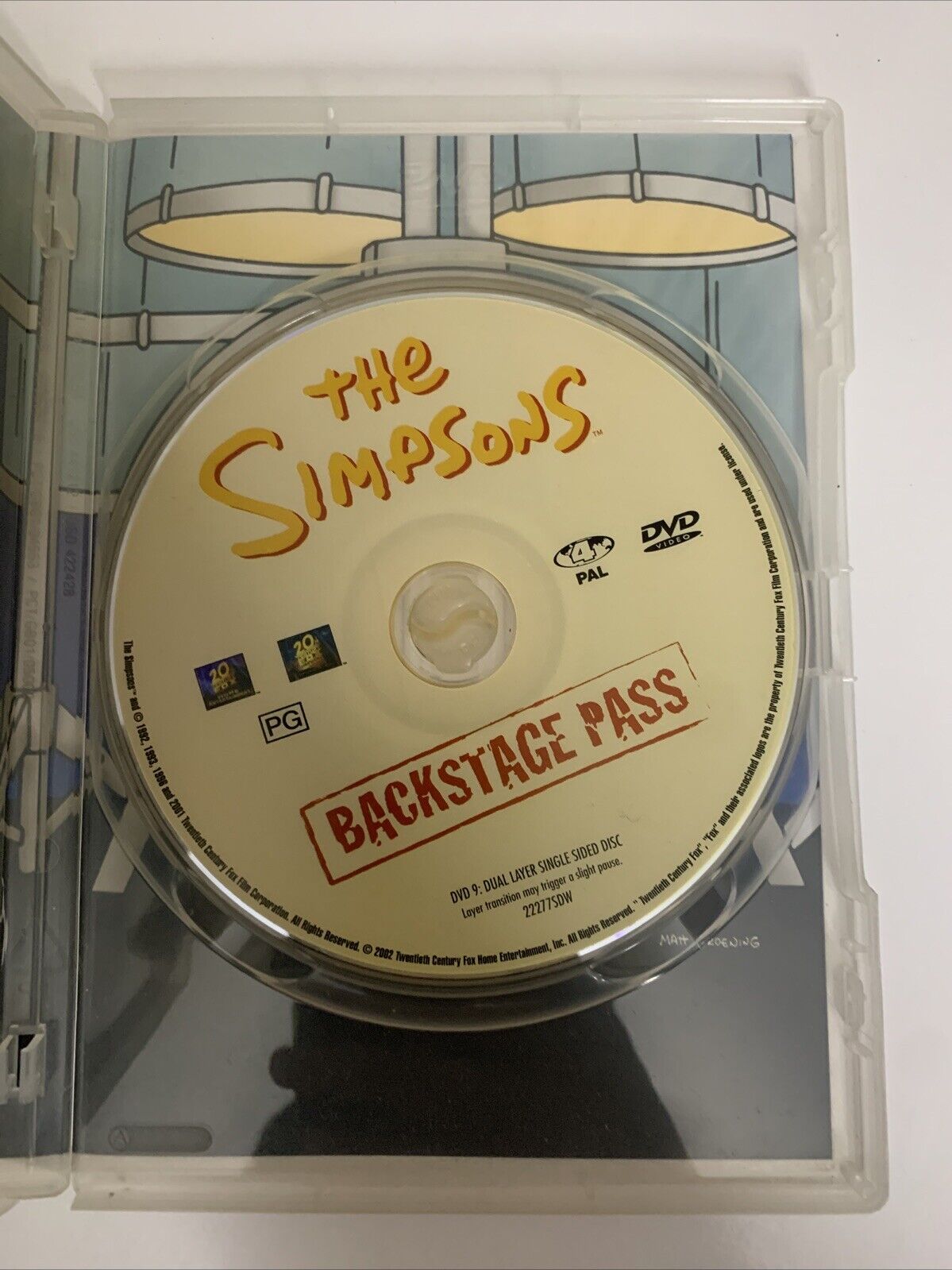 The Simpsons Backstage Pass (DVD, 2004) Animation Region 4