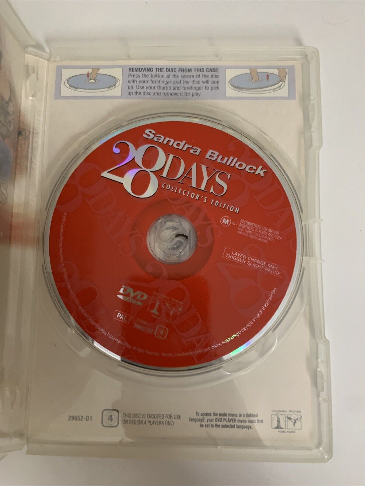 28 Days Collector's Edition (DVD, 2000) Sandra Bullock Region 4