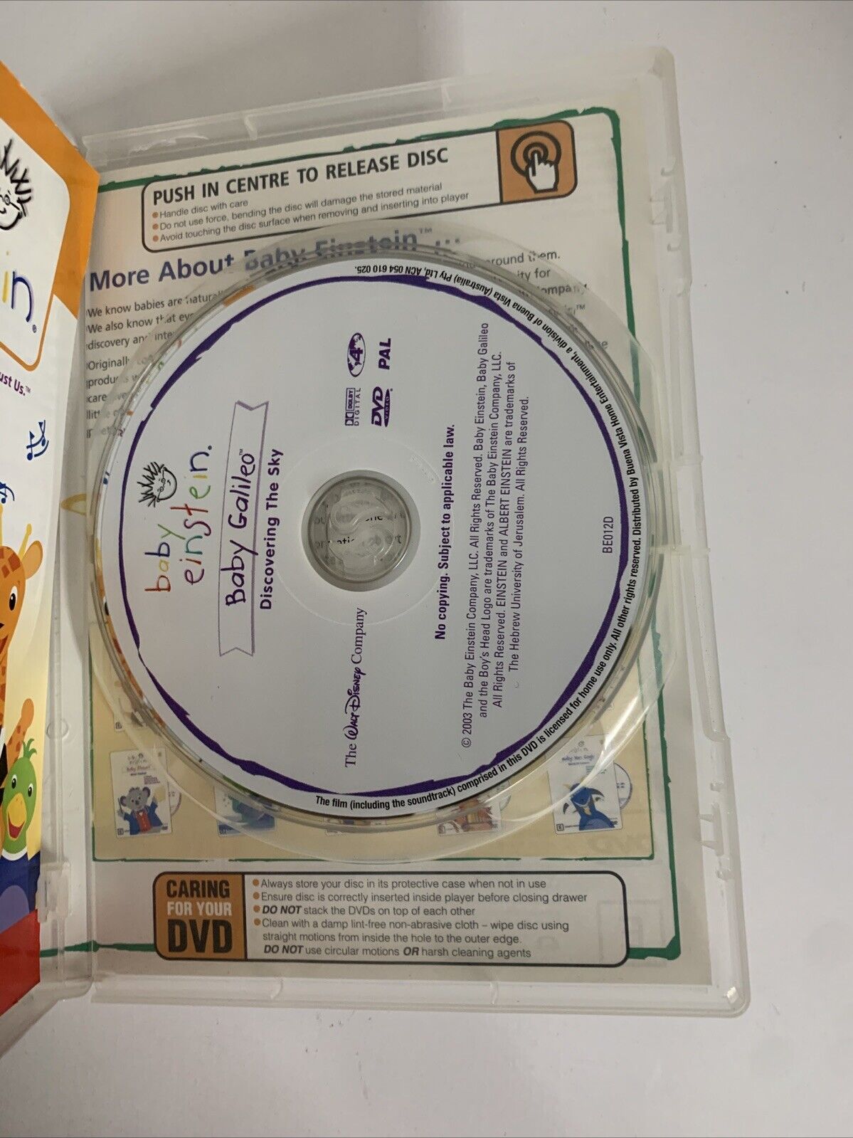 Baby Einstein Baby Galileo : Discovering the Sky (DVD, 2004) All Regions