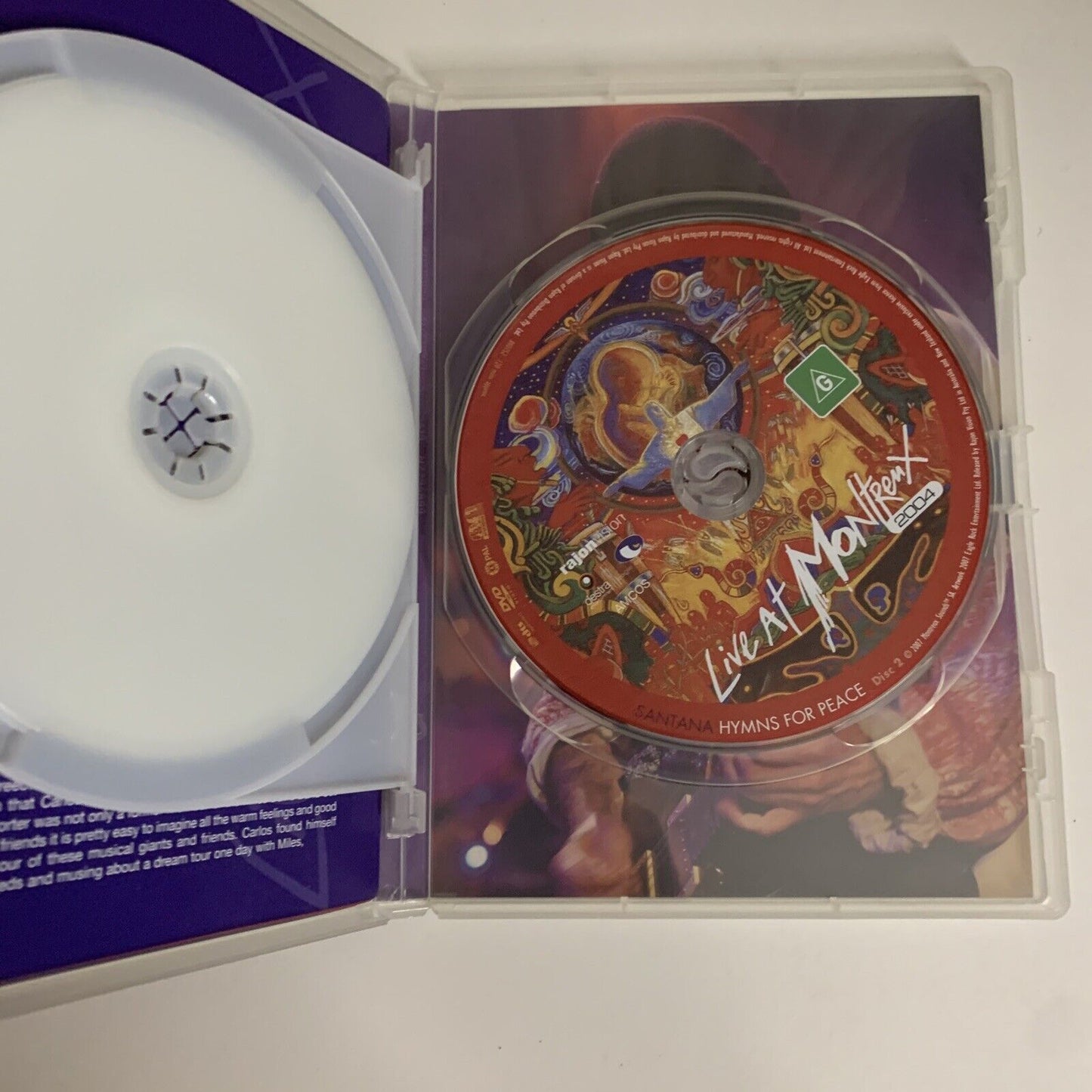 Santana Hymns For Peace Live At Montreux 2004 (DVD, 2004) Region 4