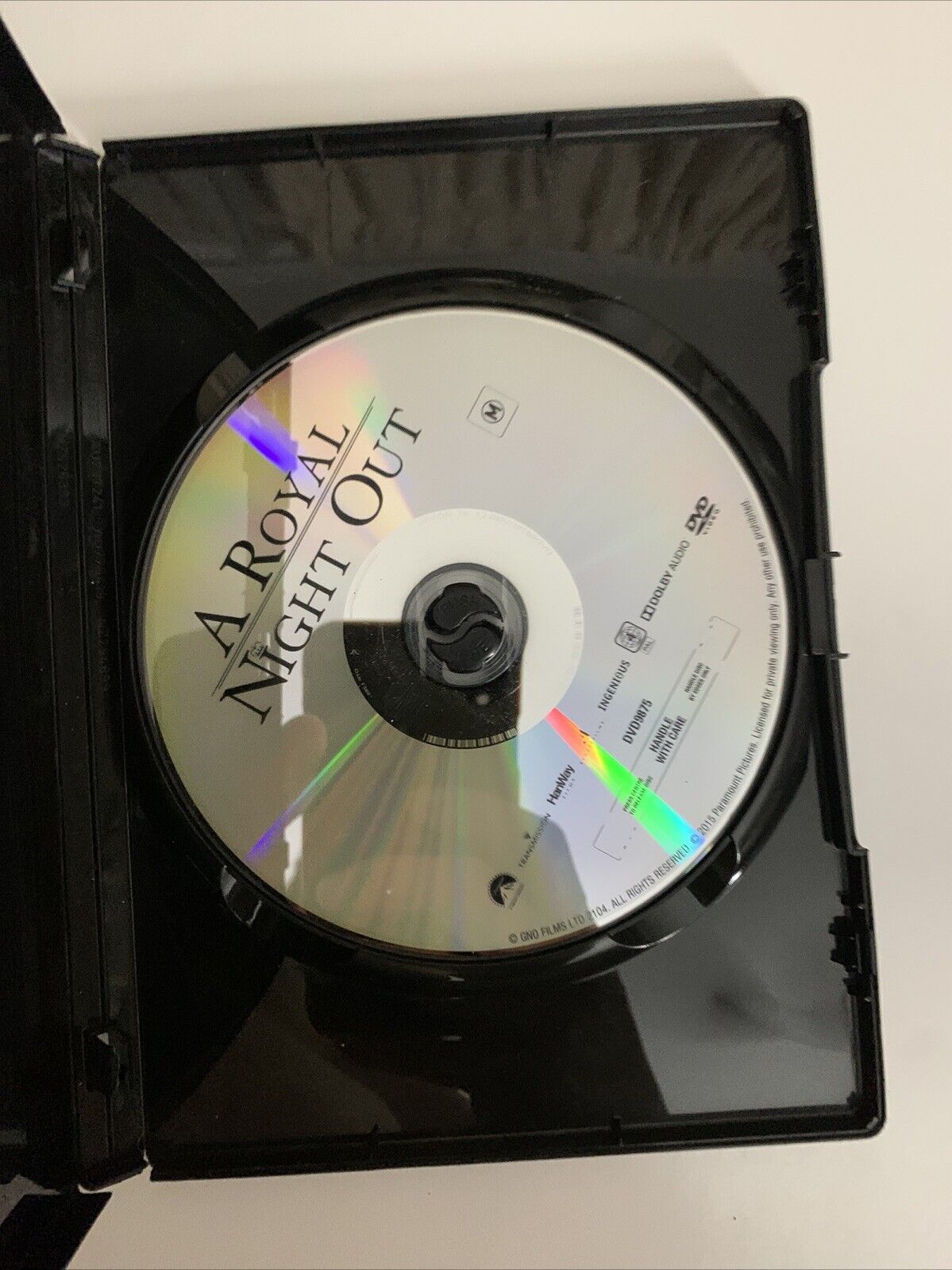 A Royal Night Out (DVD, 2015) Sarah Gadon, Bel Powley, Emily Watson Region 4