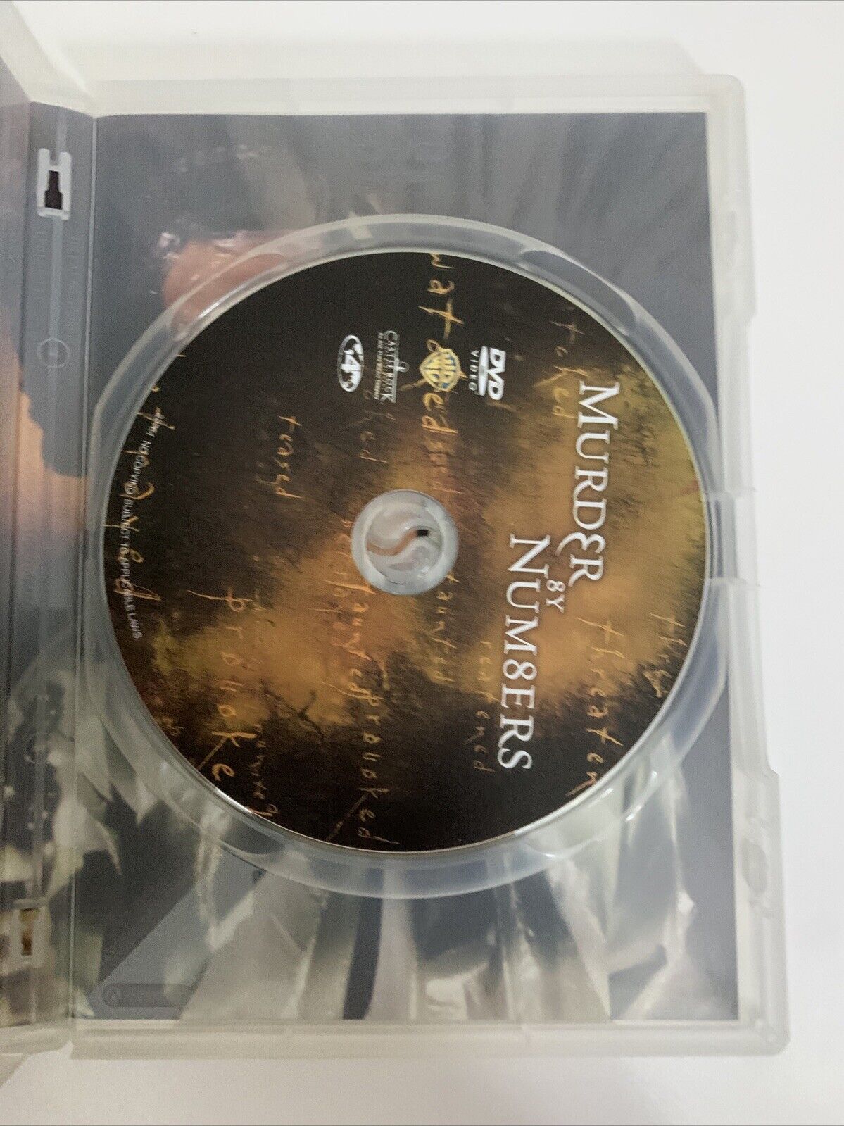 Murder by Numbers (DVD, 2002) Sandra Bullock, Ryan Gosling Region 4