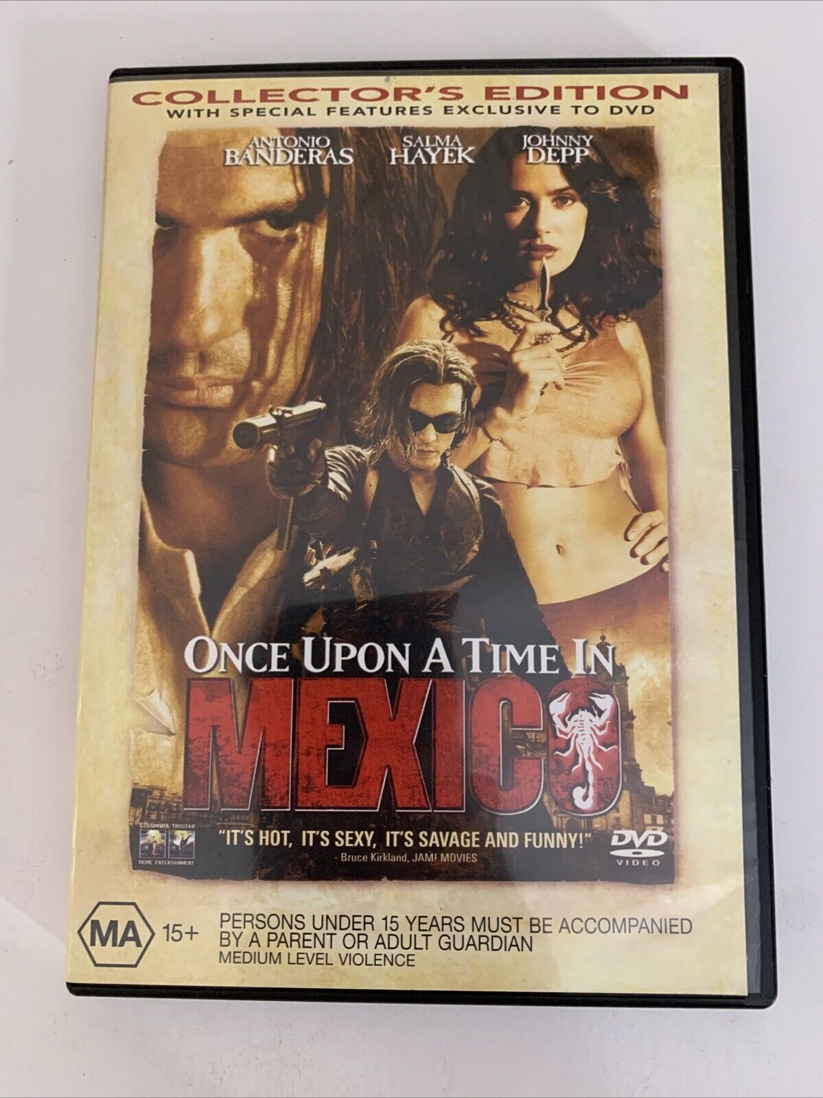 Once Upon A Time In Mexico (DVD, 2003) Antonio Banderas, Johnny Depp Region 4