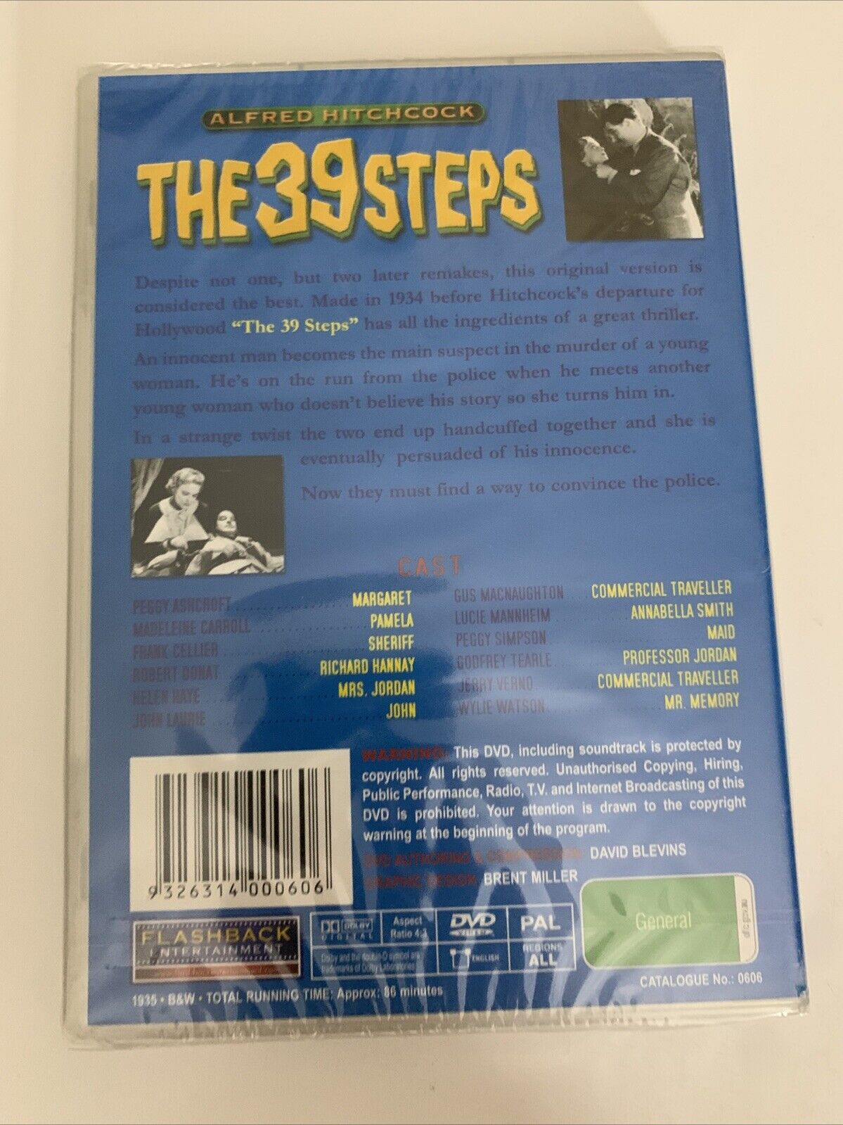 The 39 Steps (DVD, 1935) Alfred Hitchcock All Regions NEW Sealed