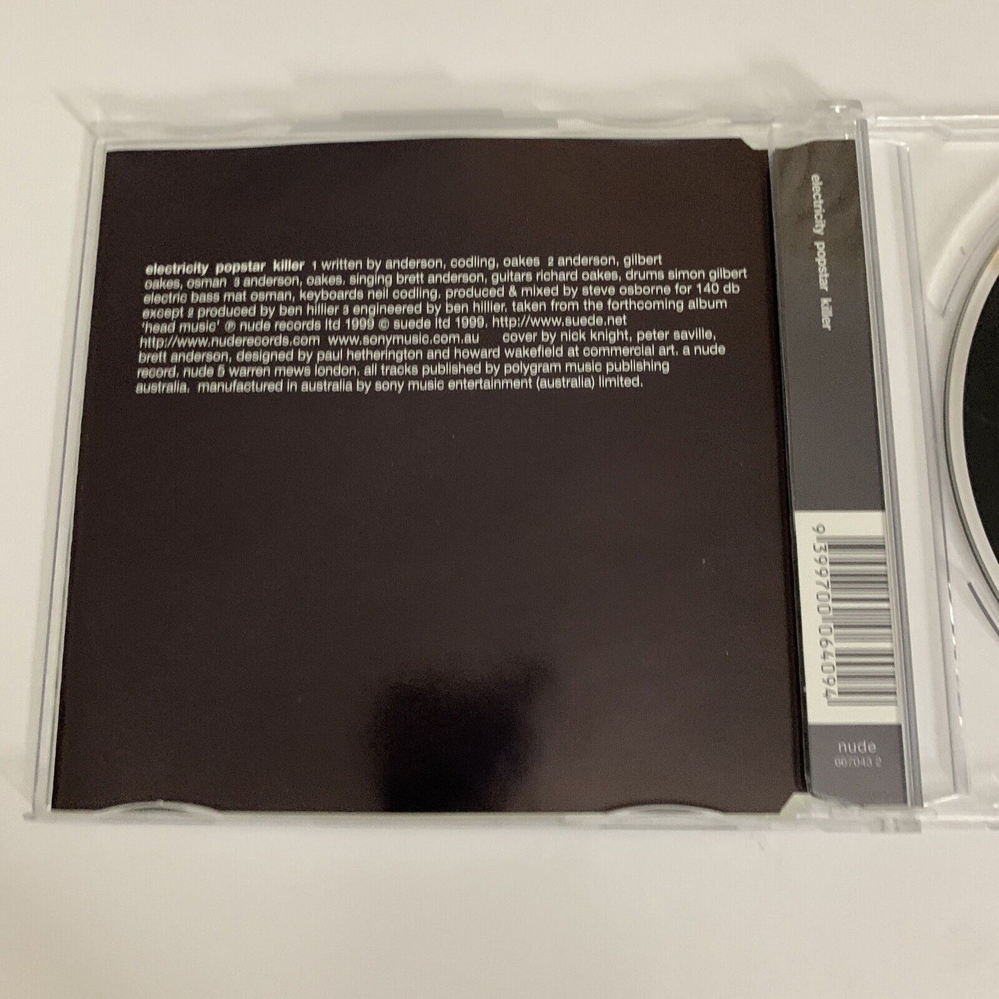 Suede – Electricity (CD, 1999) Single