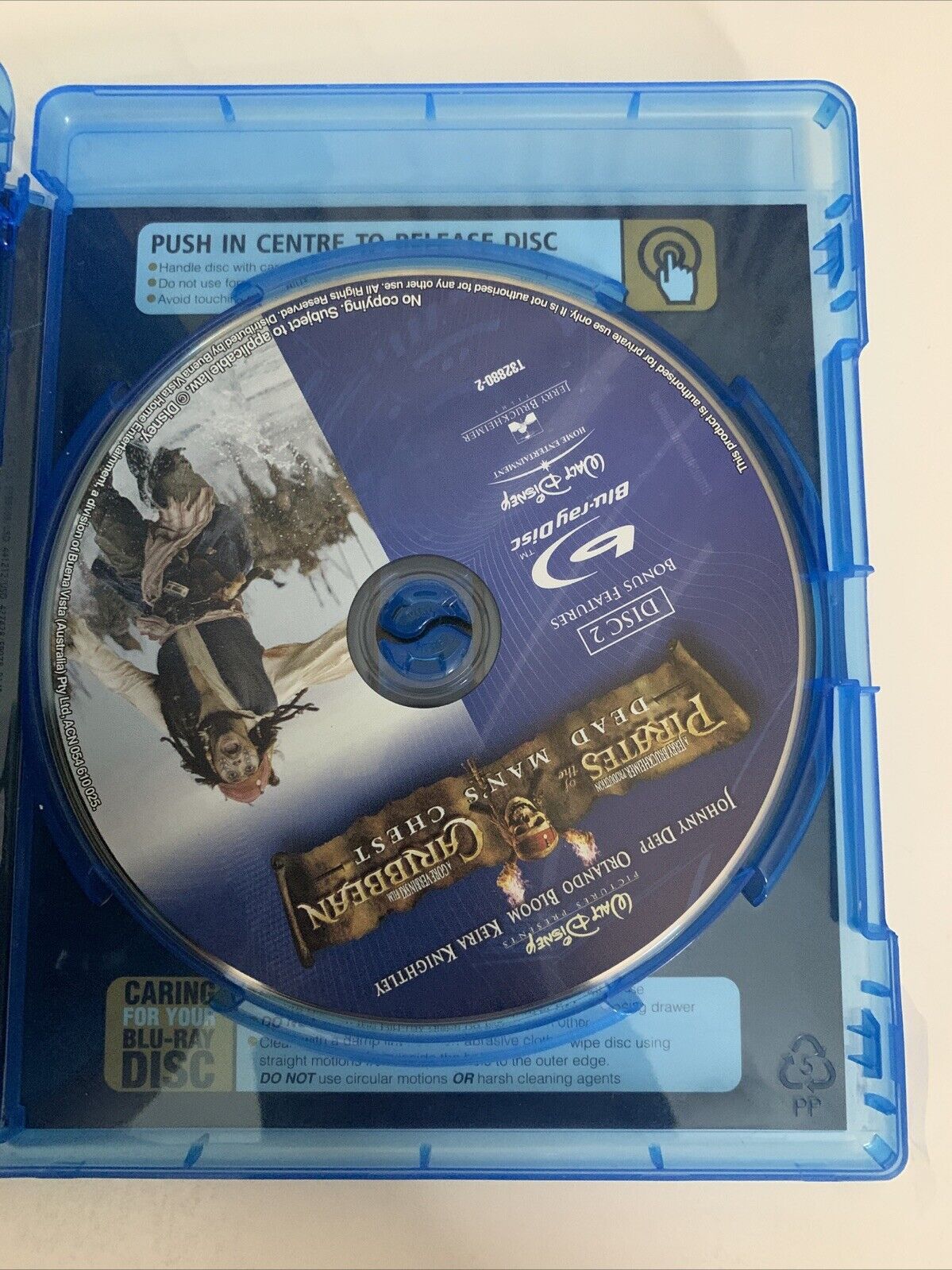 Pirates of the Caribbean Dead Man's Chest (Blu-ray, 2006, 2-Disc) All Regions