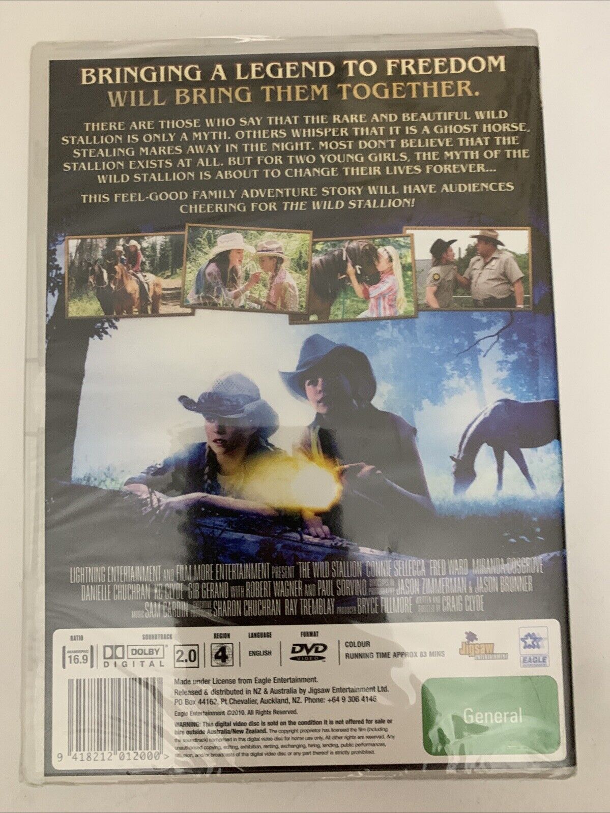 The Wild Stallion (DVD, 2009) Miranda Cosgrove Region 4 NEW Sealed